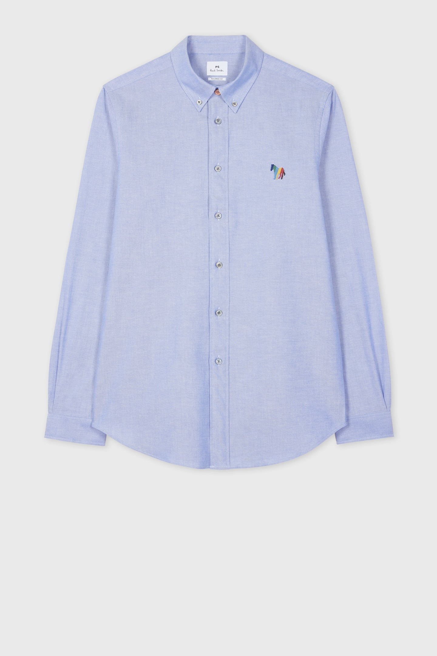 MENS LS TAILORED FIT SHIRT BD COL BS ZEB PETROL BLUE 1