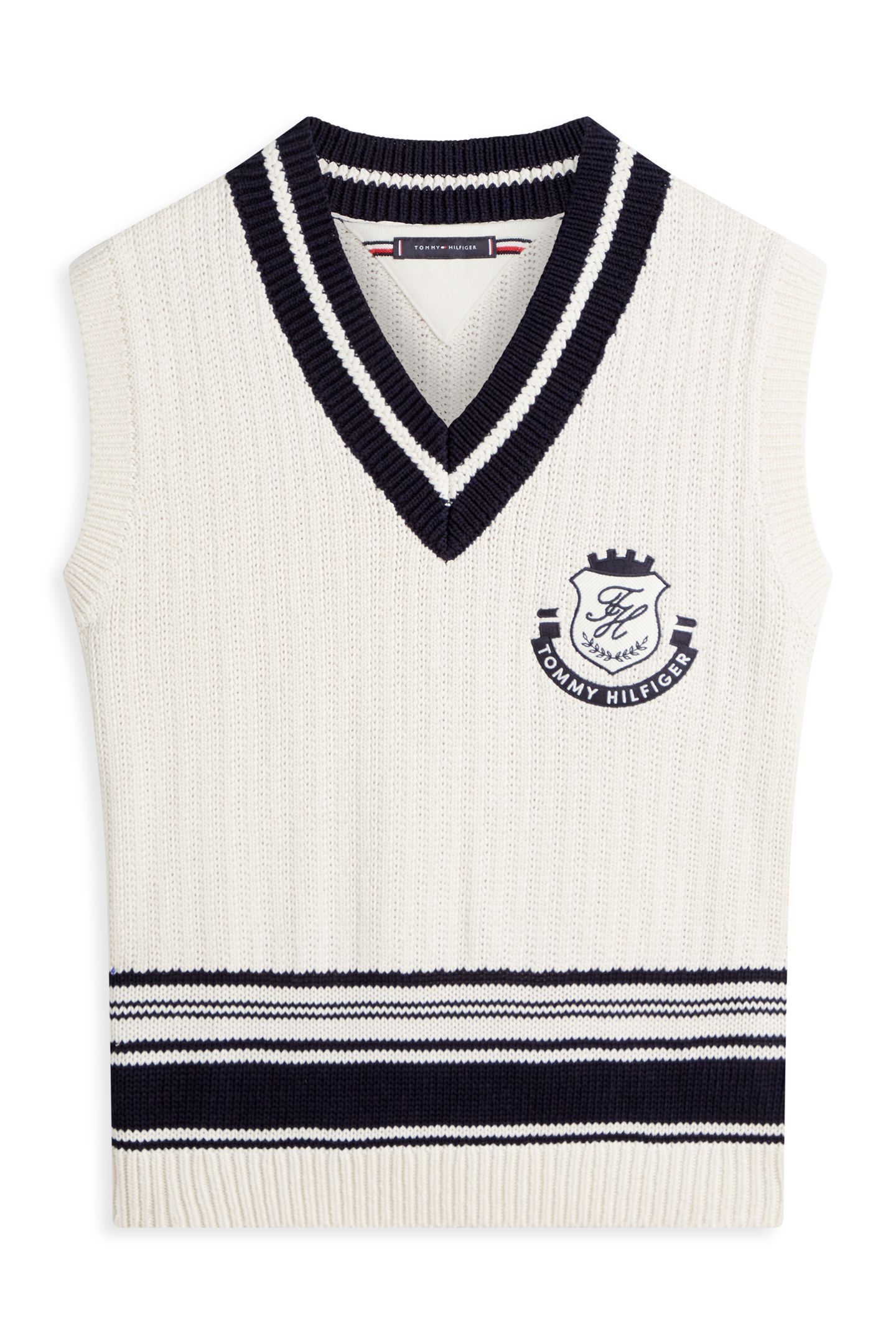 ATHLEISURE V NECK VEST IVORY PETAL 7