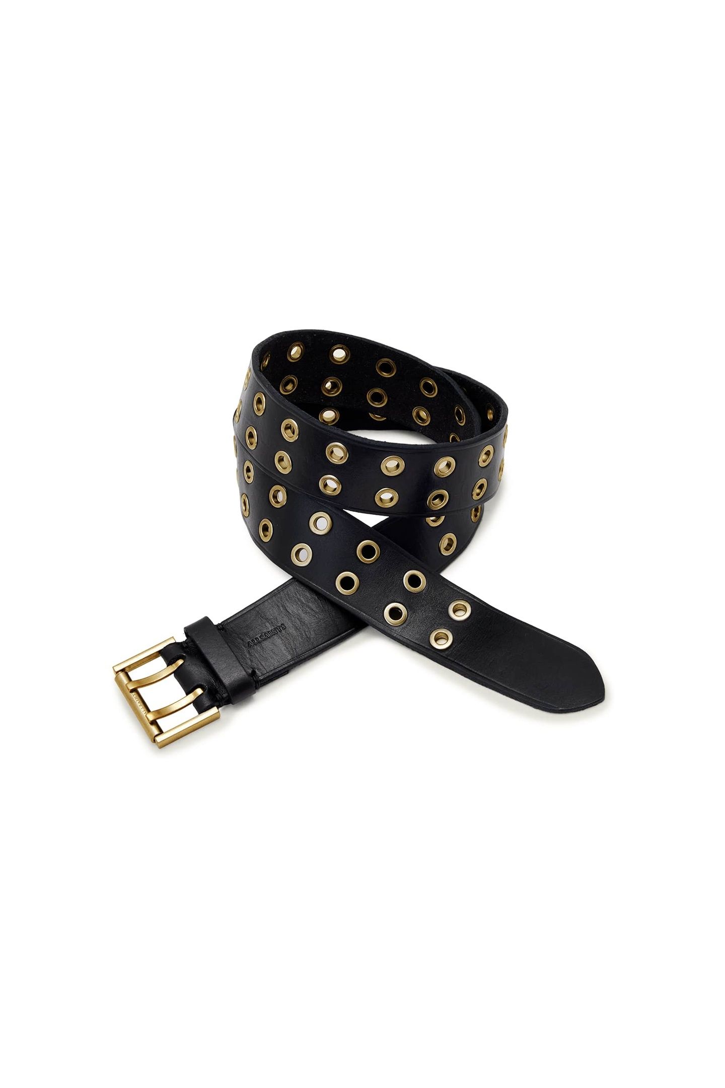 NYLA DBL EYELET BELT BLACK 1