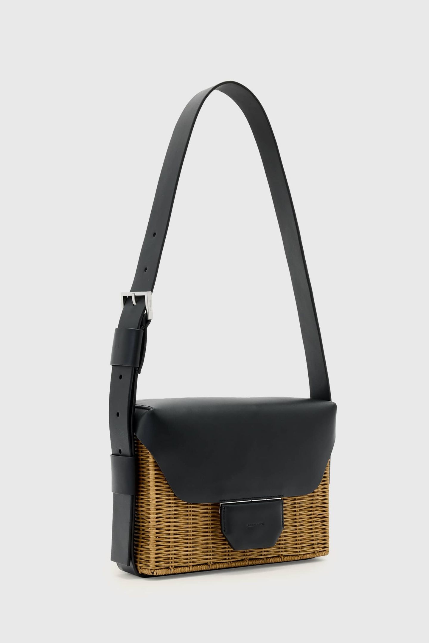 MONIQUE WICKER SHLDR BISCUIT/BLACK 5