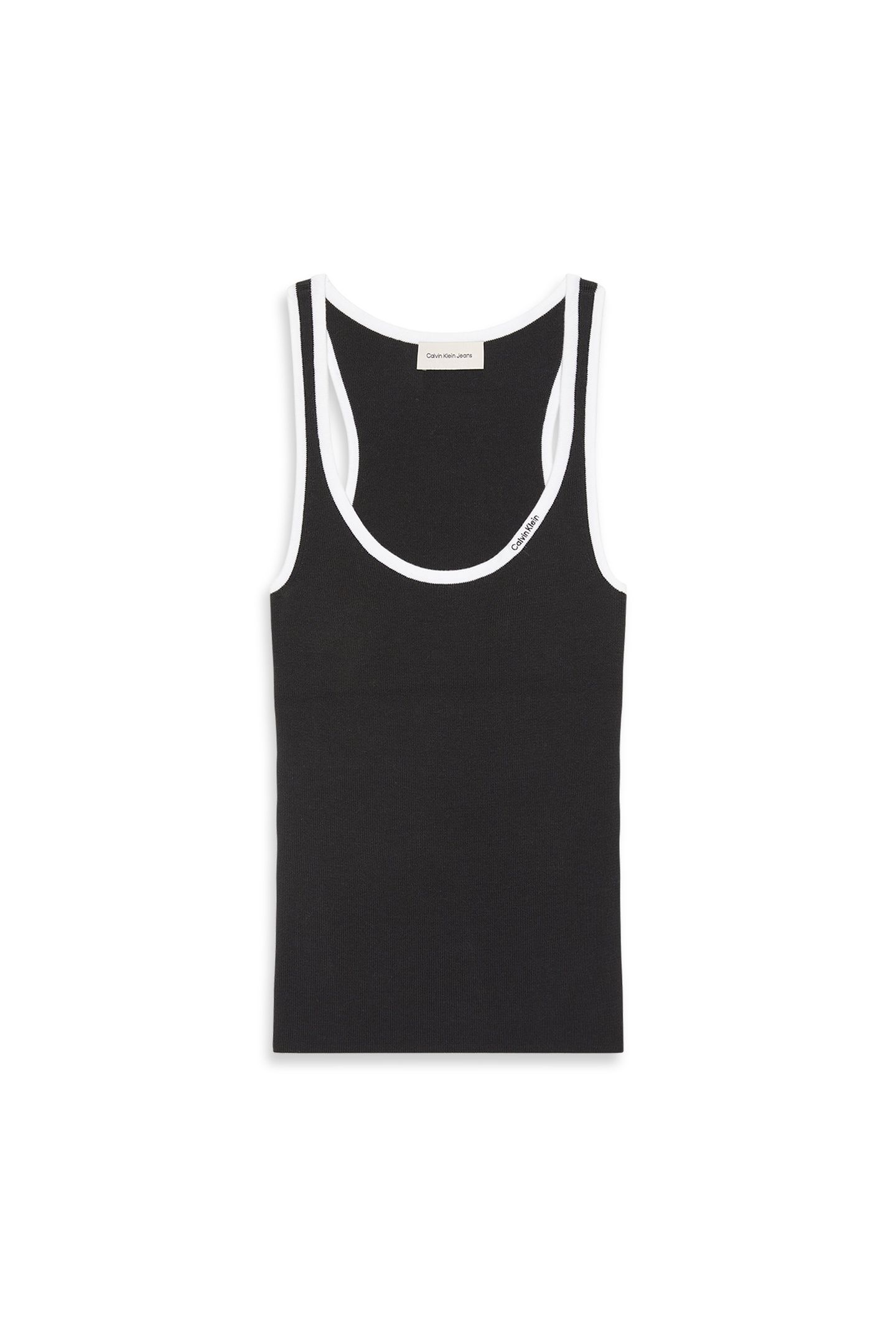 COTTON RIB TANK BLACK COMBO 4