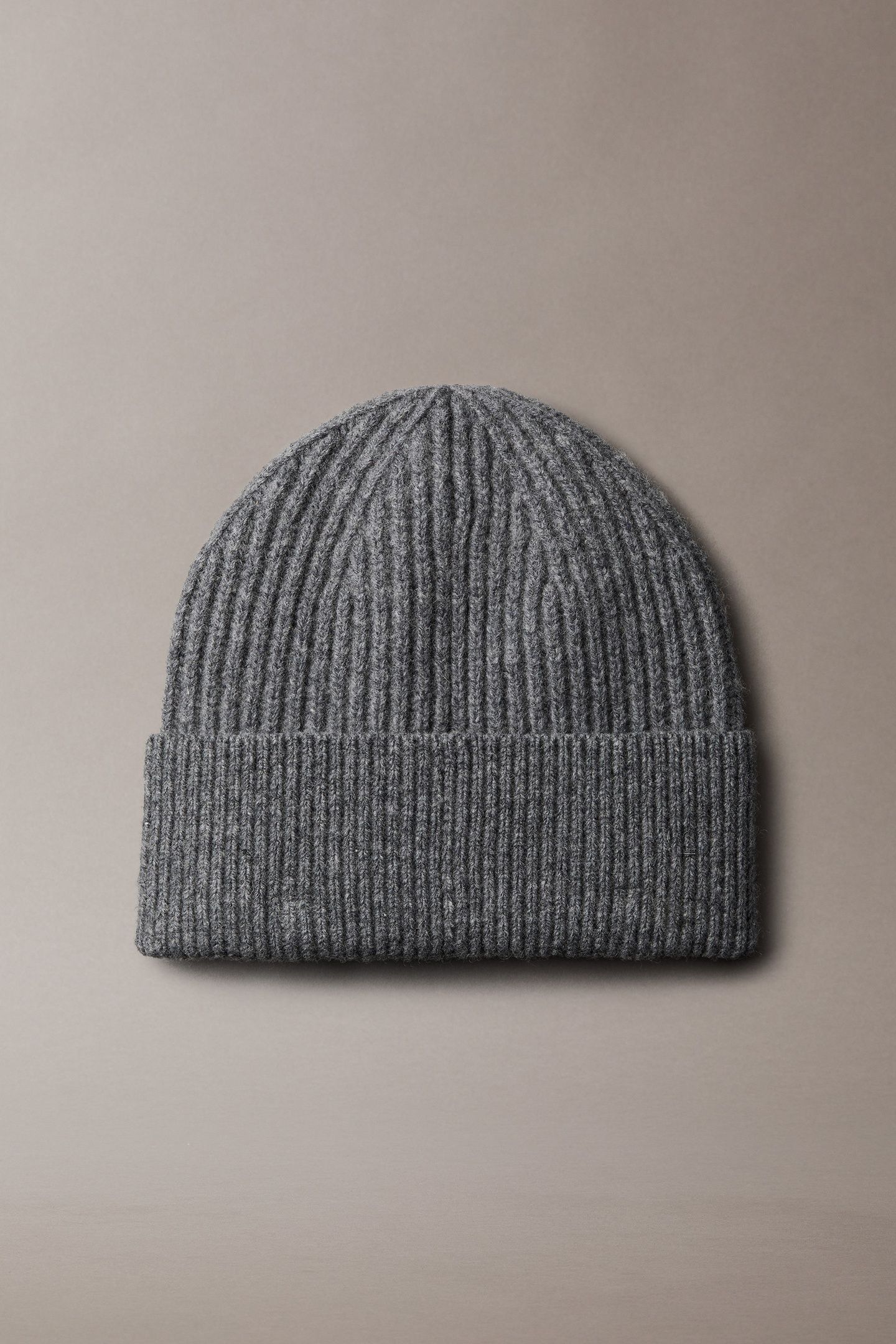 CK METAL WOOL BEANIE CHARCOAL HEATHER 2