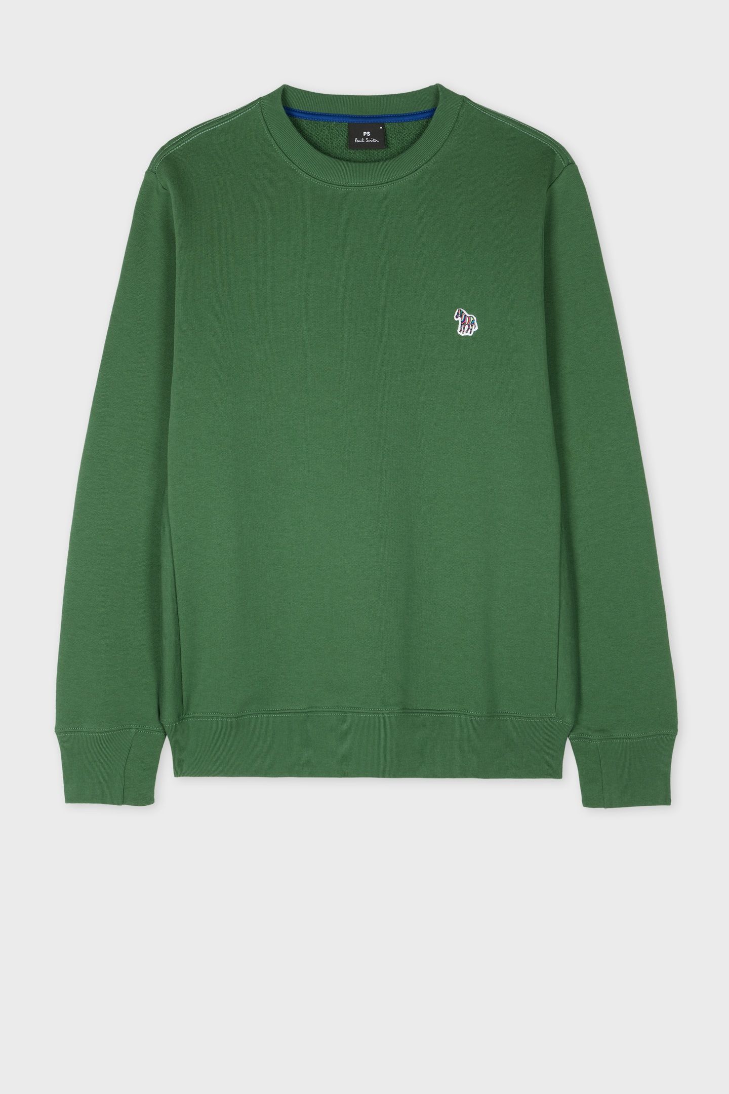 MENS REG FIT SWEATSHIRT ZEBRA EMERALD GREEN 4