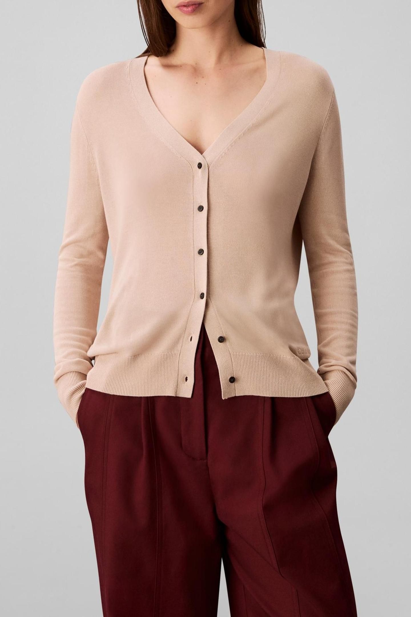 FINE GAUGE VISCOSE CREW CHARMING KHAKI 1