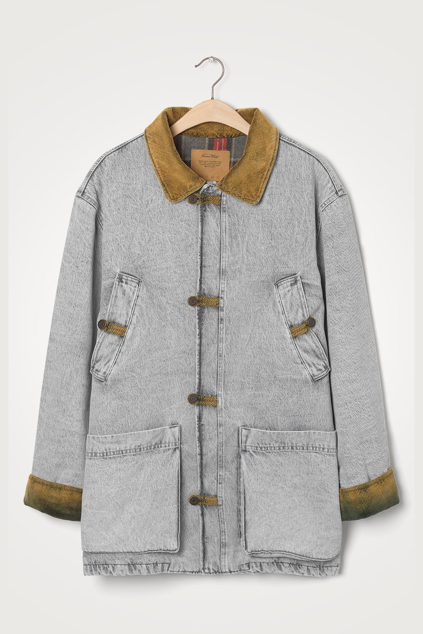 UNISEX TIZANIE COAT BLEACHED GREY 3