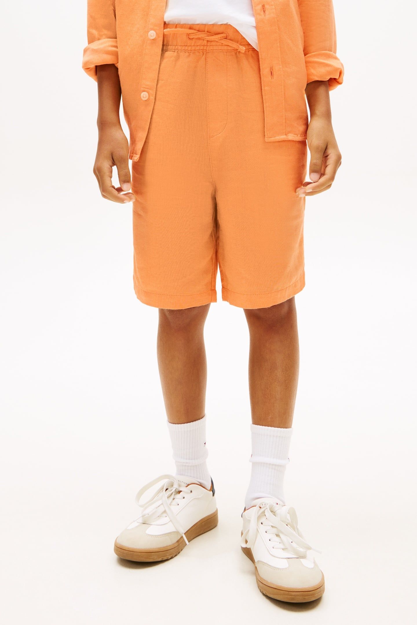 BOYS LINEN BLEND SHORT FADED SUN KISS 1