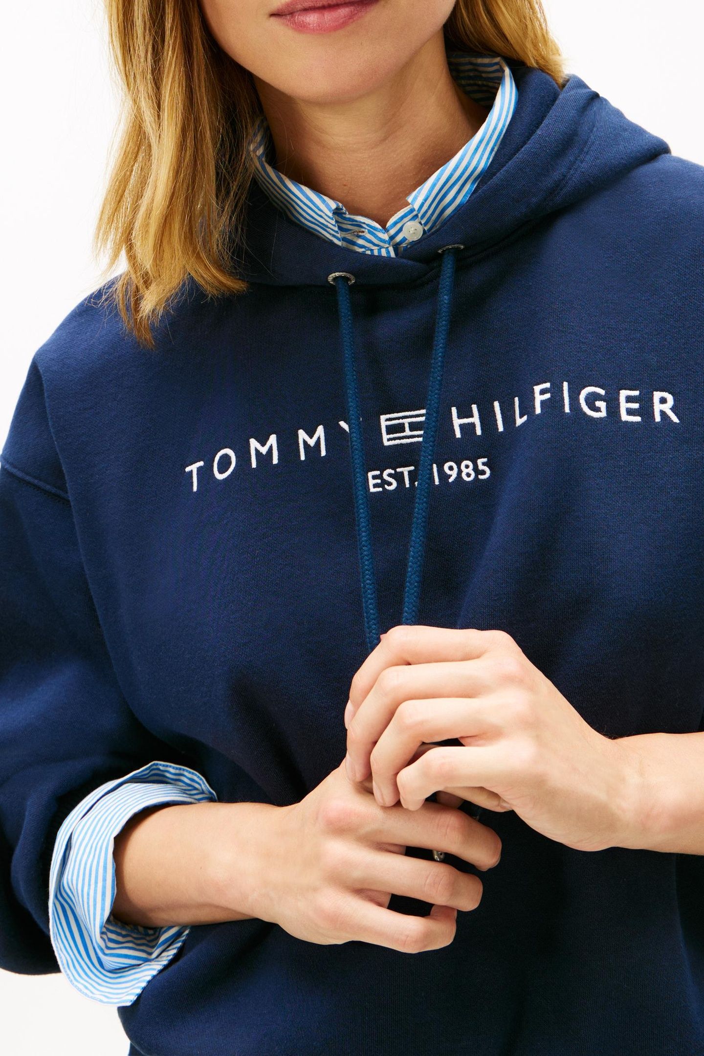 CORP LOGO MODERN HOODIE DARK BLUE 5
