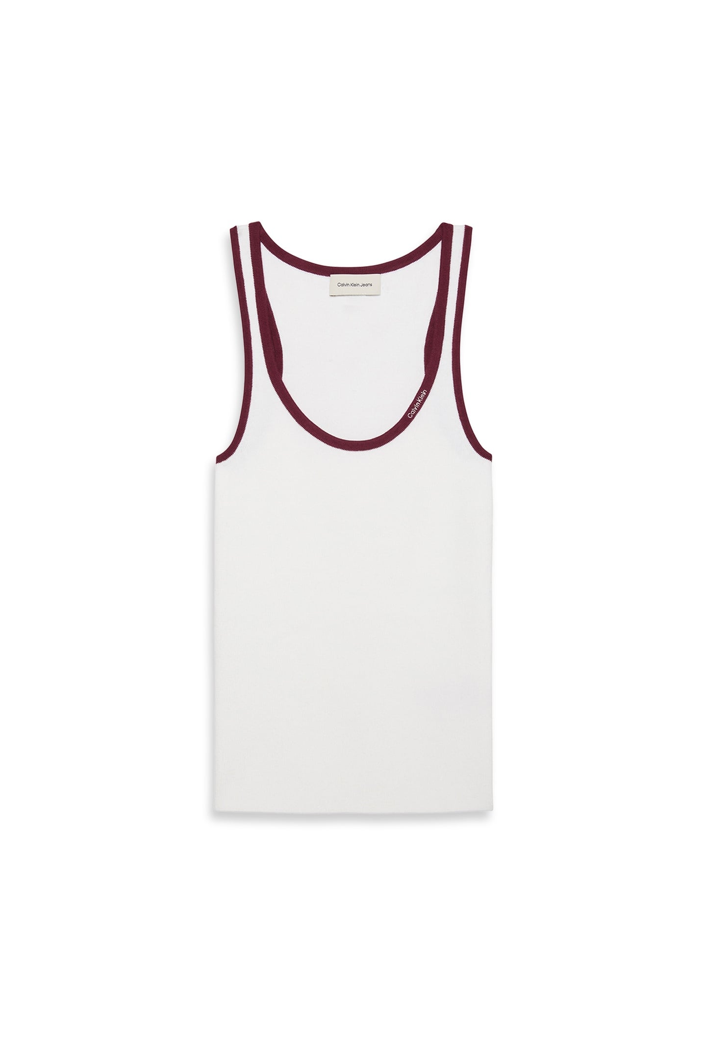 COTTON RIB TANK BRILLIANT WHITE COMBO 4