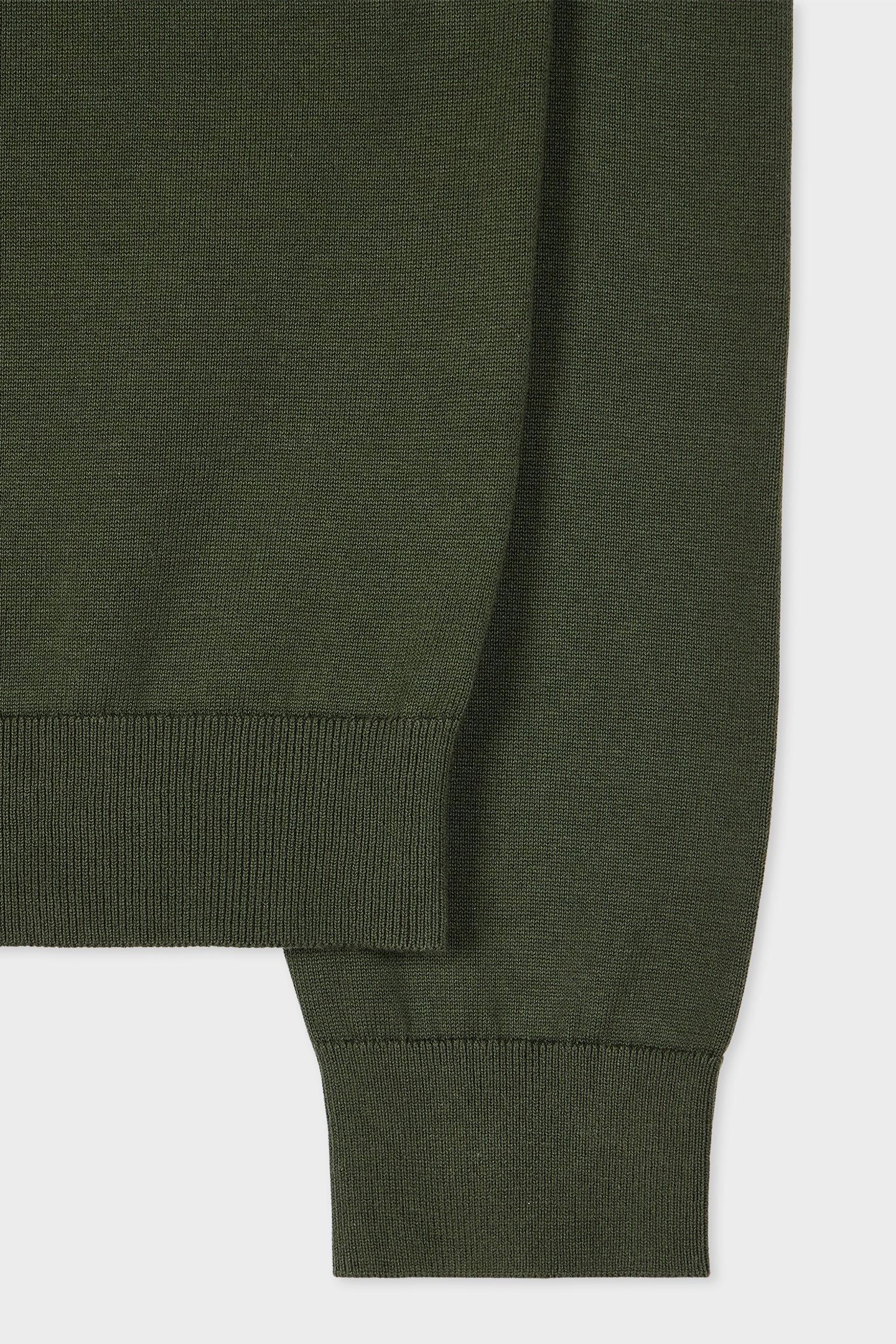 MENS SWEATER ZIP NECK ZEB BAD VERY DARK GREEN 5