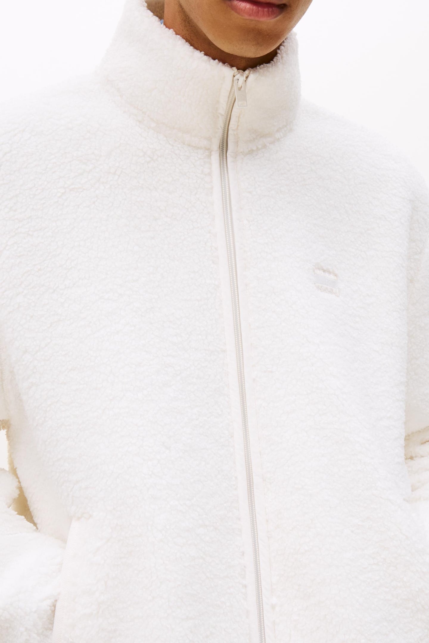 TJM RELAXED BADGE FULL ZIP ANCIENT WHITE 5