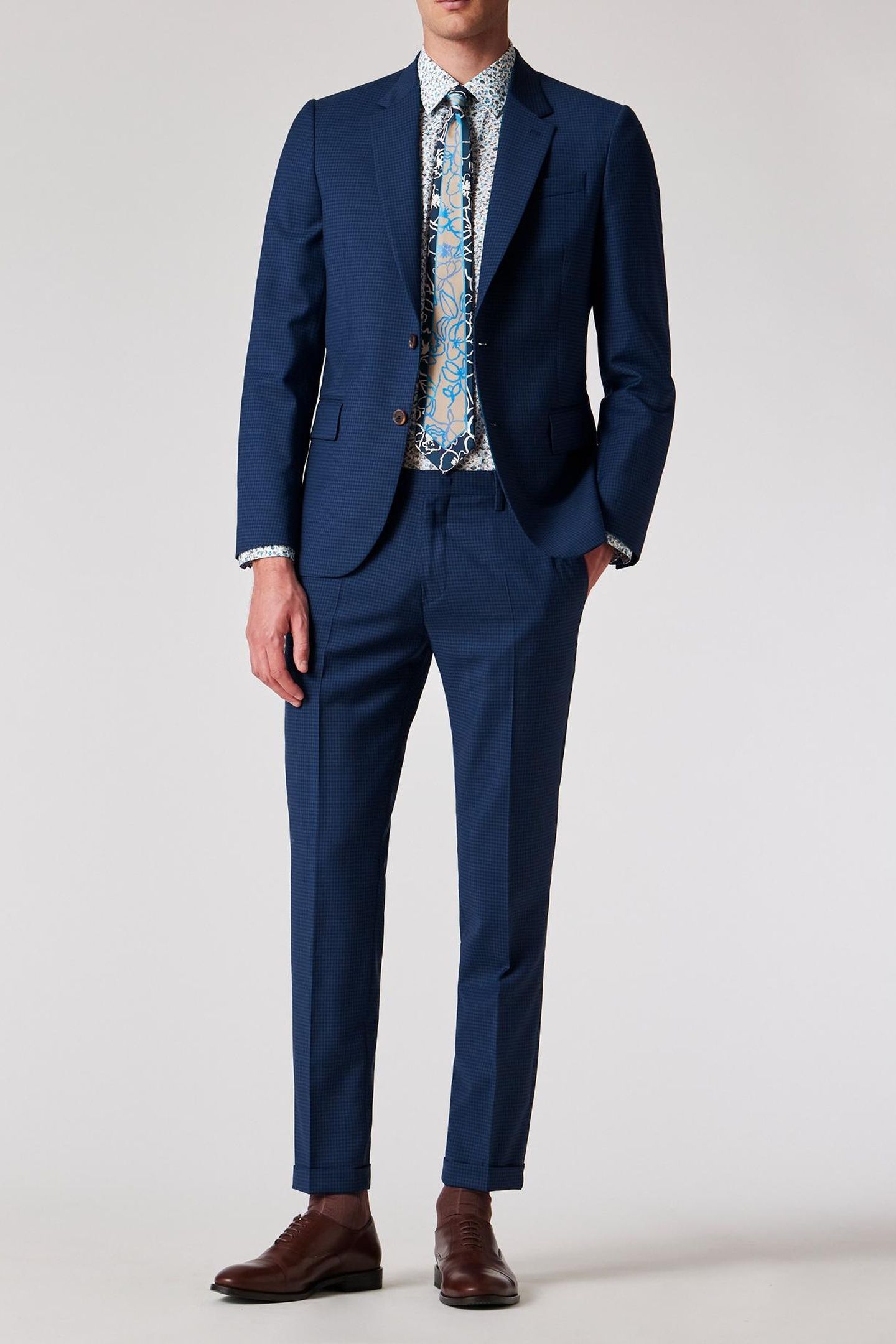 GENTS TAILORED FIT 2BTN JACKET BLUE 2