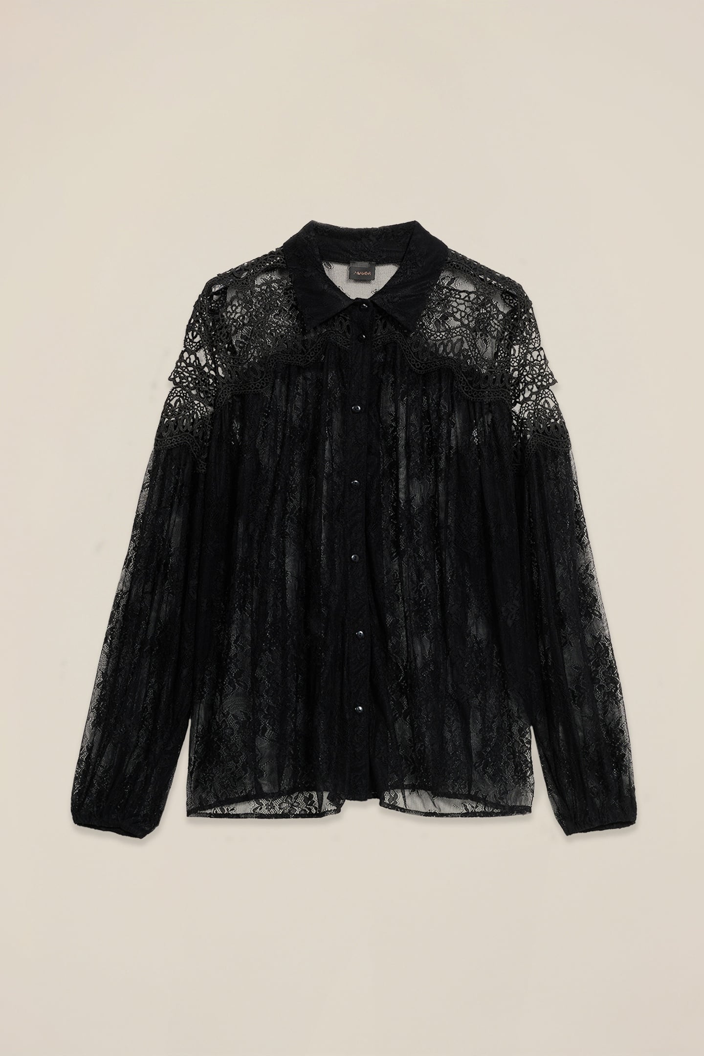 LACE SHIRT BLACK 3