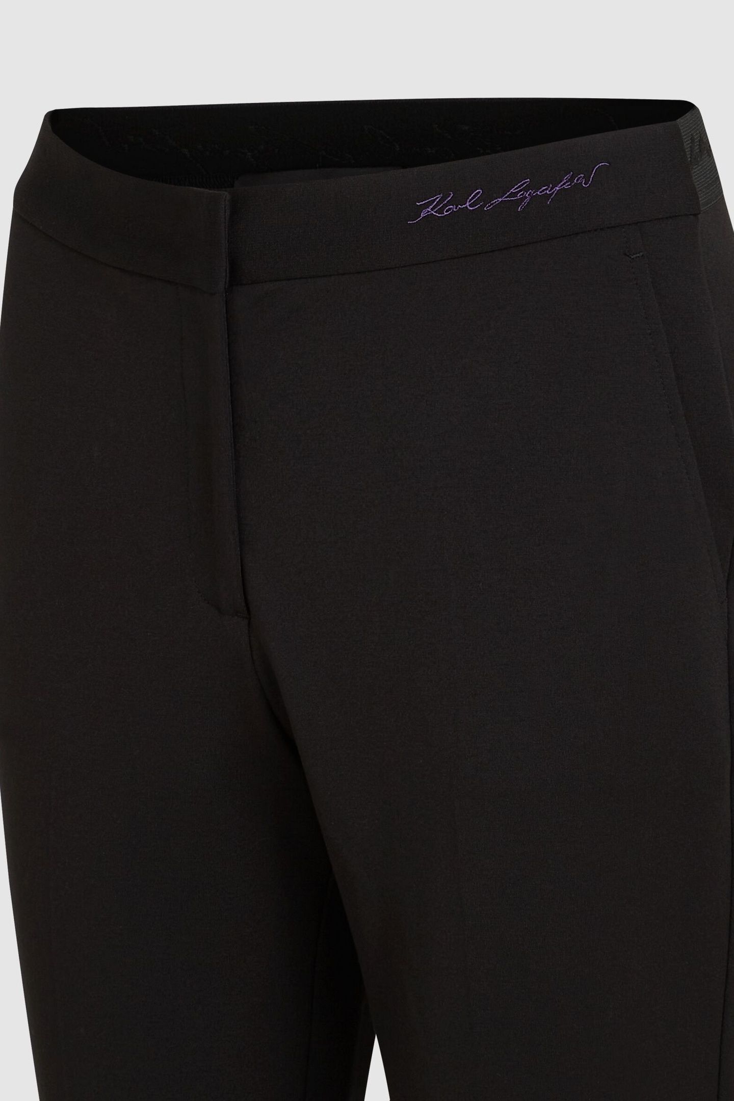 ELASTIC WAIST PUNTO PANTS BLACK 5