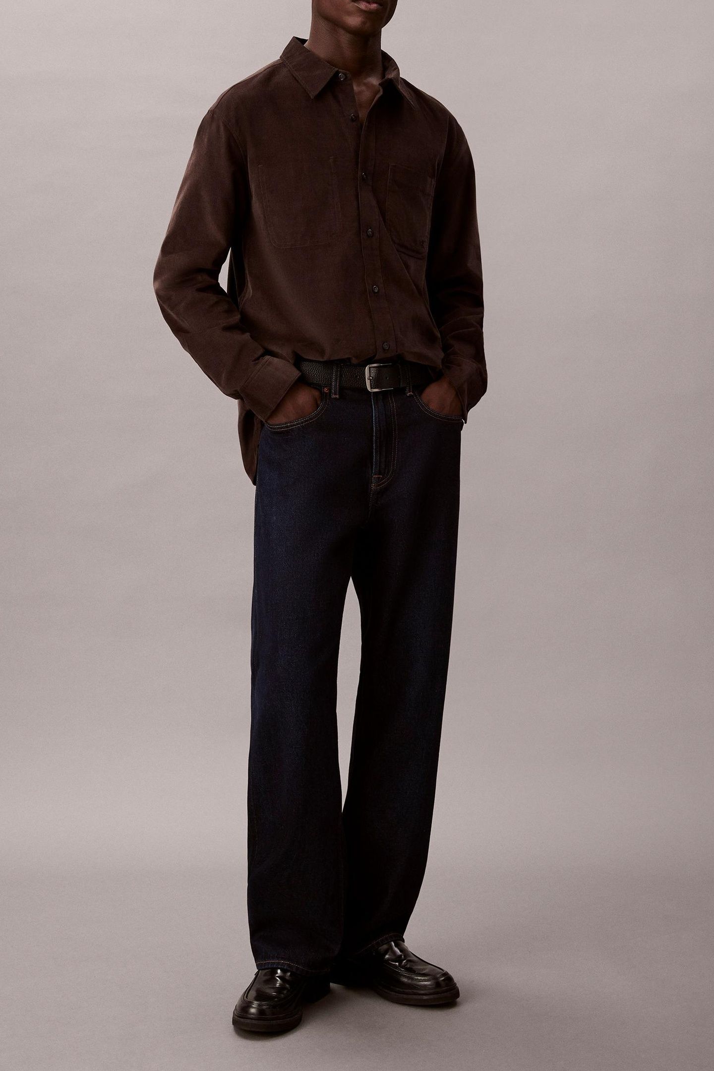 LS CORDUROY EASY SHIRT CHOCOLATE TORTE 3