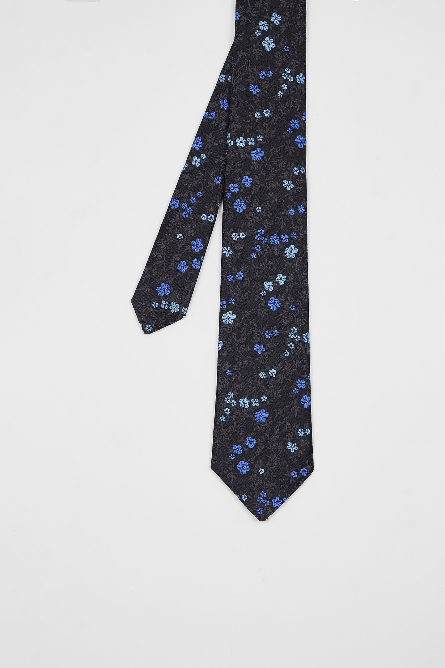 MEN TIE FLORAL BLACK 3