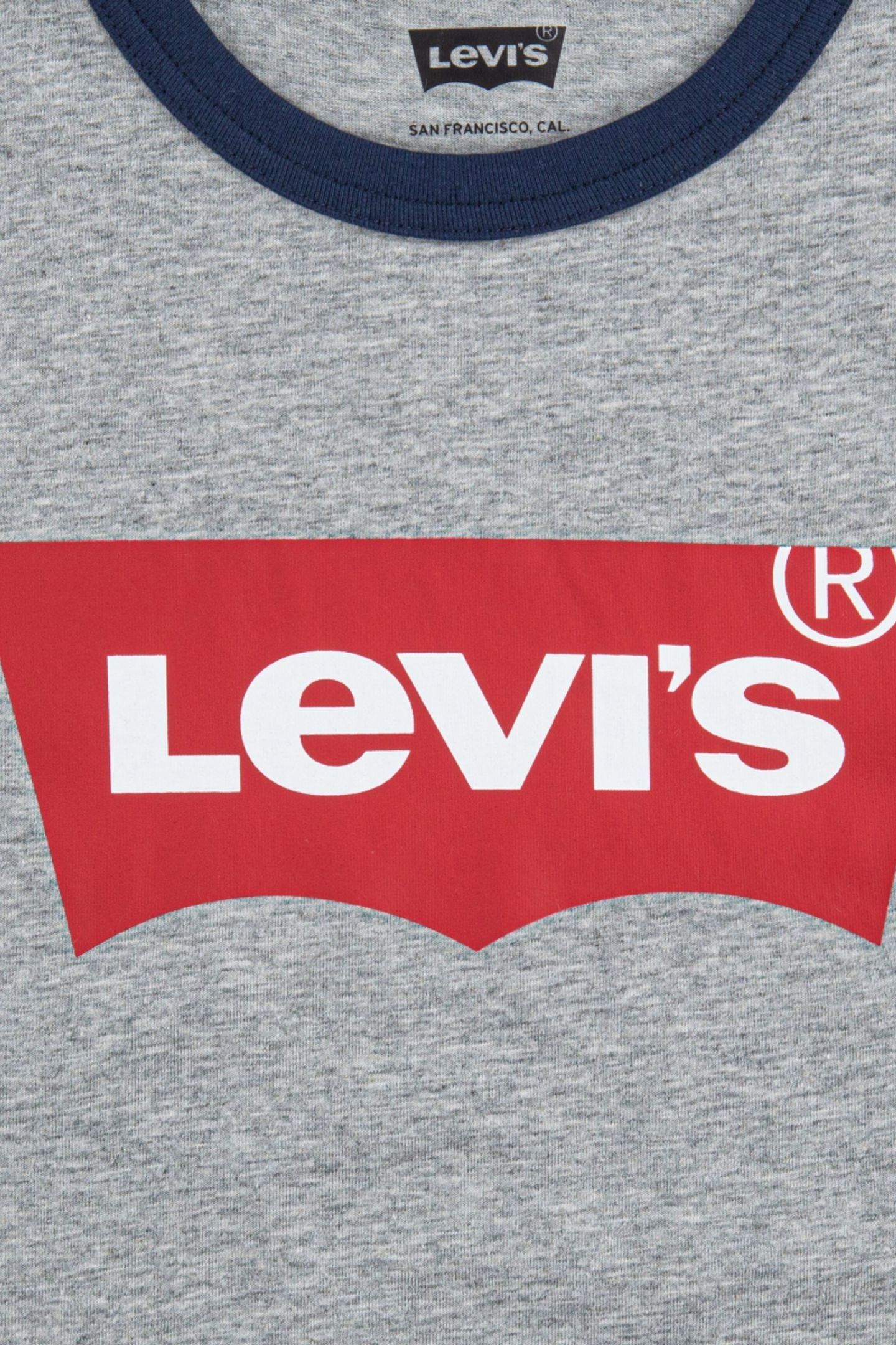 BOYS BATWING RINGER TEE GREY HEATHER 3