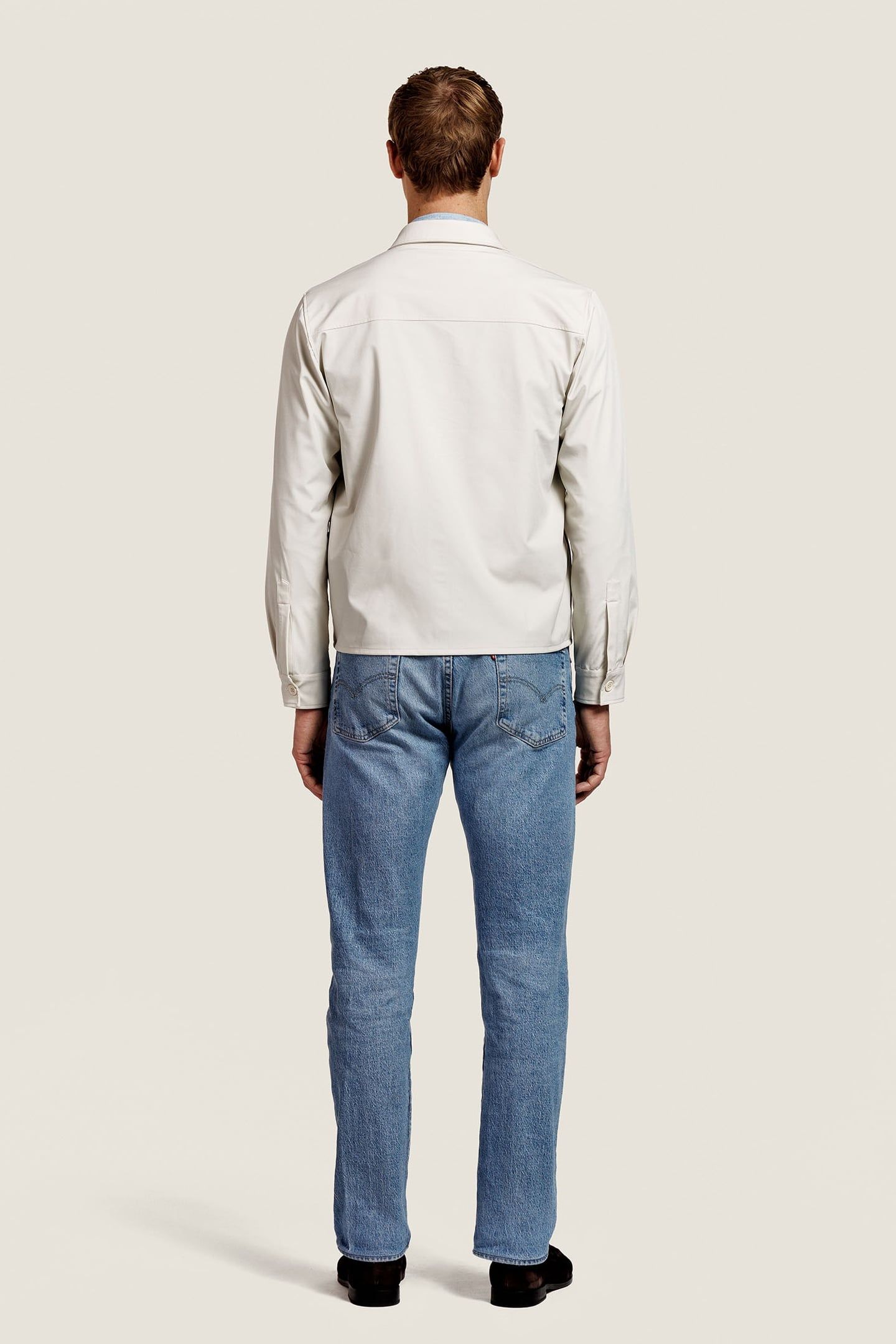 ROBERT NYLON OVERSHIRT JACKET VANILLE 3