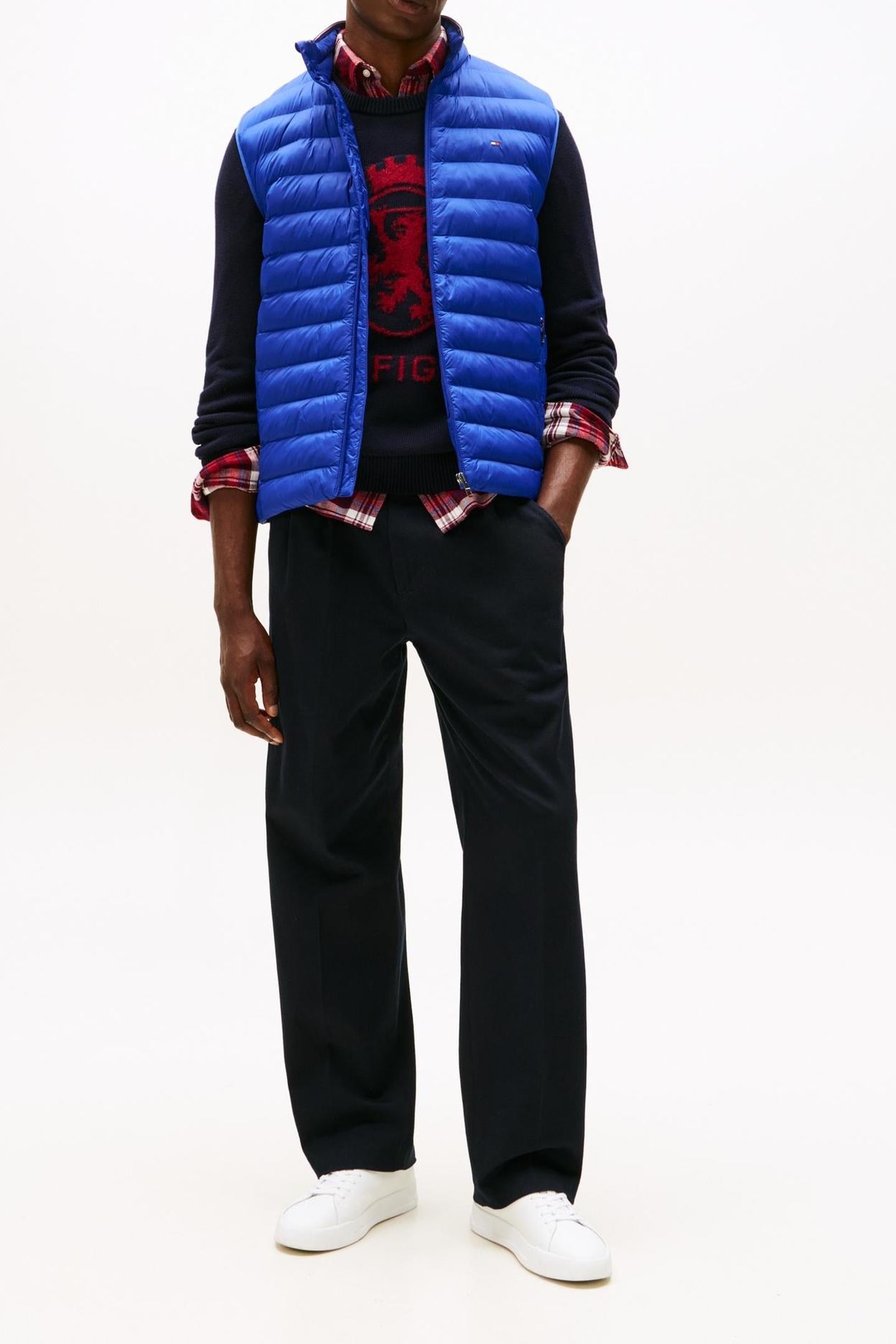 PACKABLE RECYCLED VEST WEDGE BLUE 3