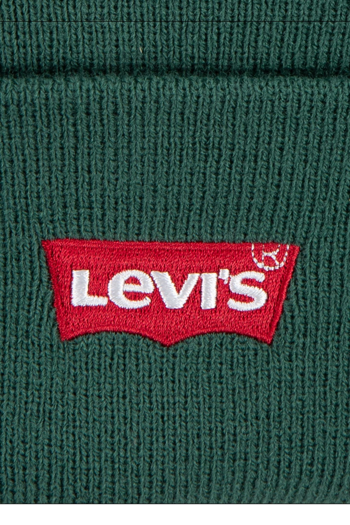 UNISEX LAN LEVI'S CORE BATWING BEANIE BISTRO GREEN 3