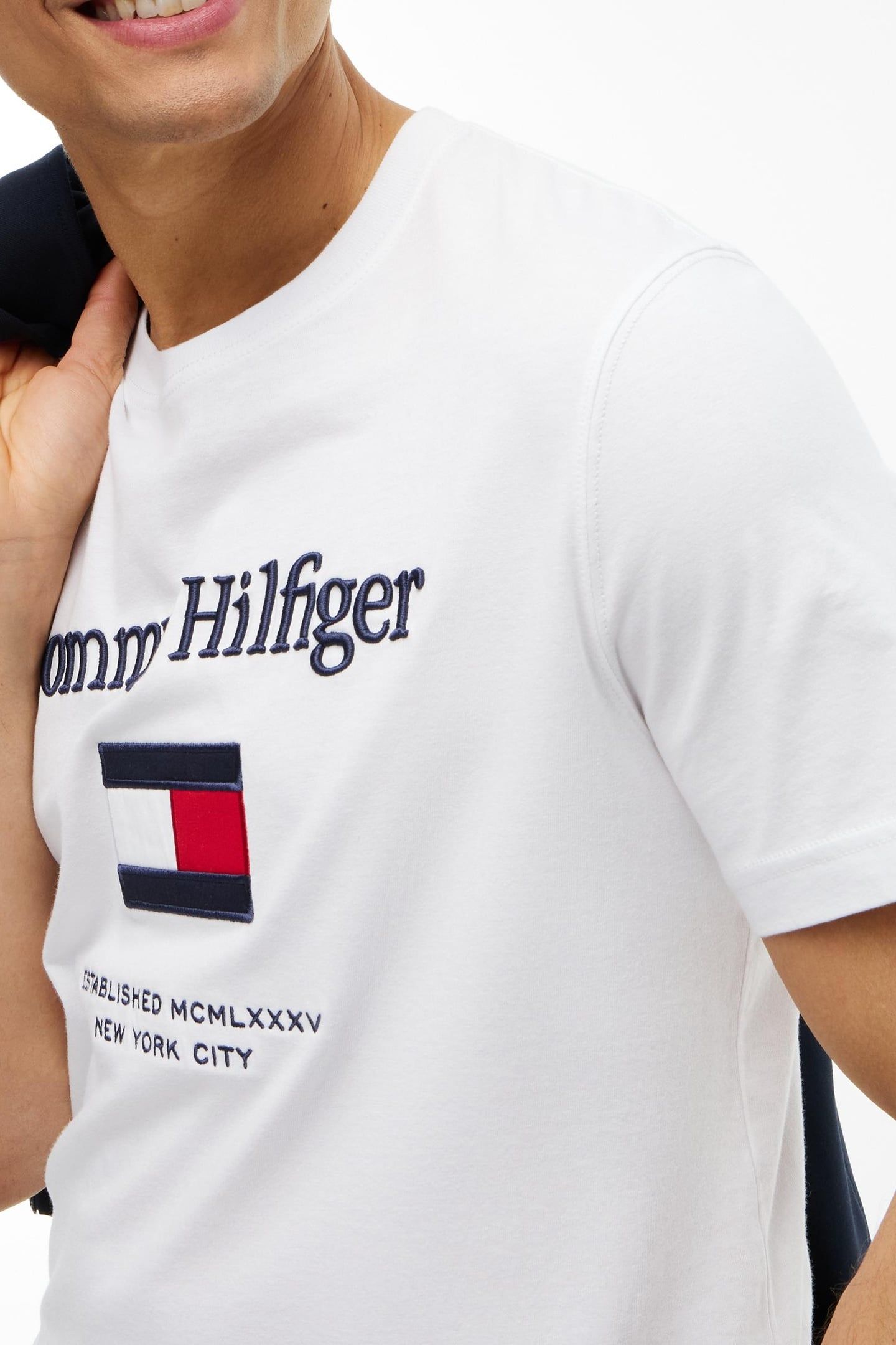 HILFIGER EMBRO FLAG WHITE 5