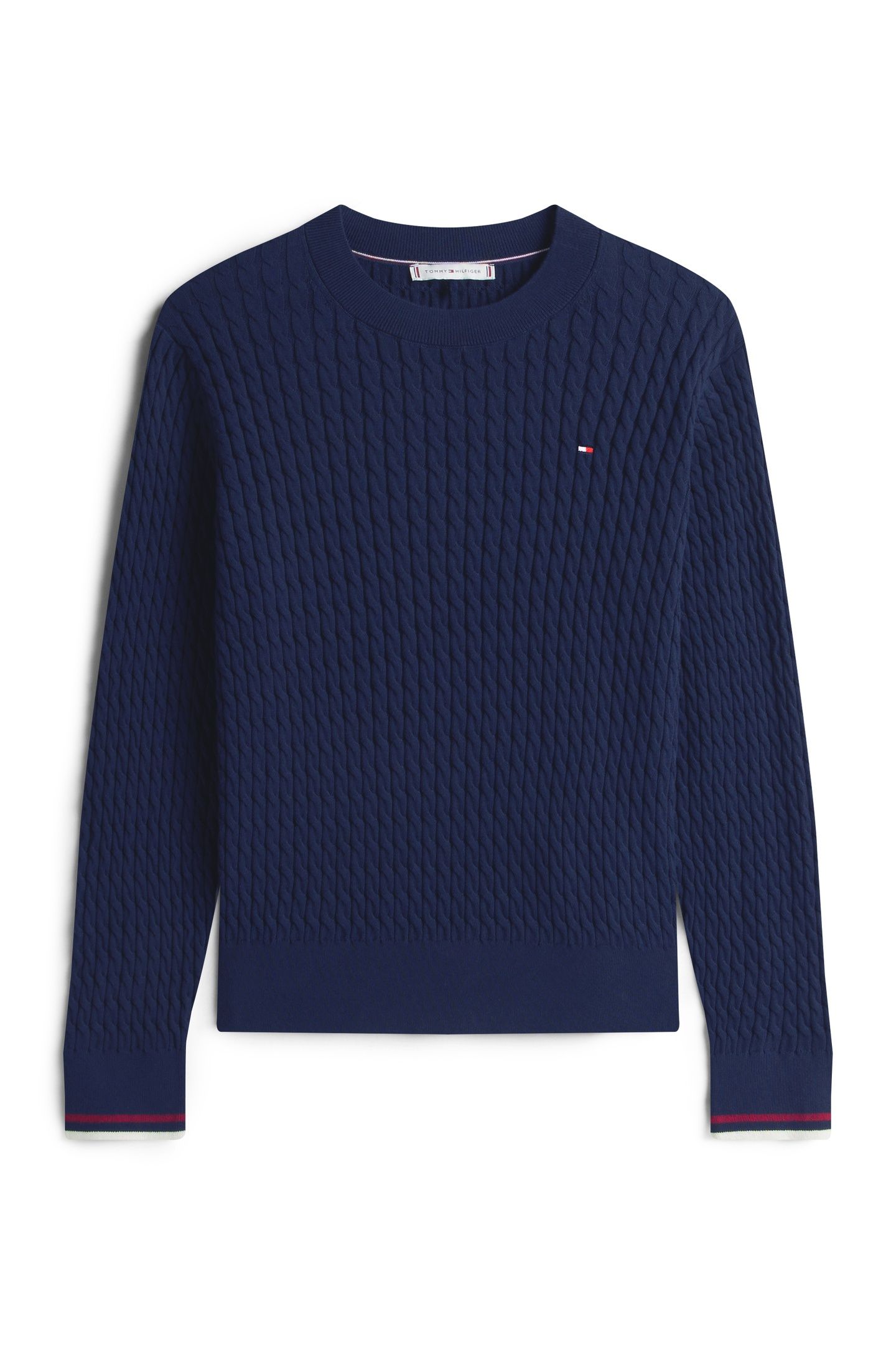 CO CABLE FINE GG C-NECK DARK NIGHT NAVY GS TIPPING 4