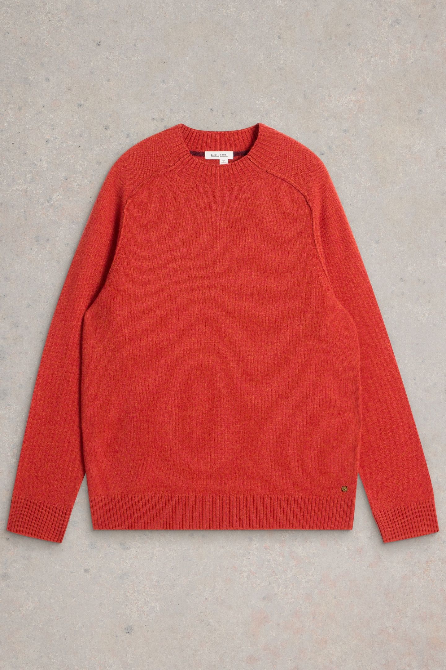LAMBSWOOL MOCK NECK JUMPER MID RED 4