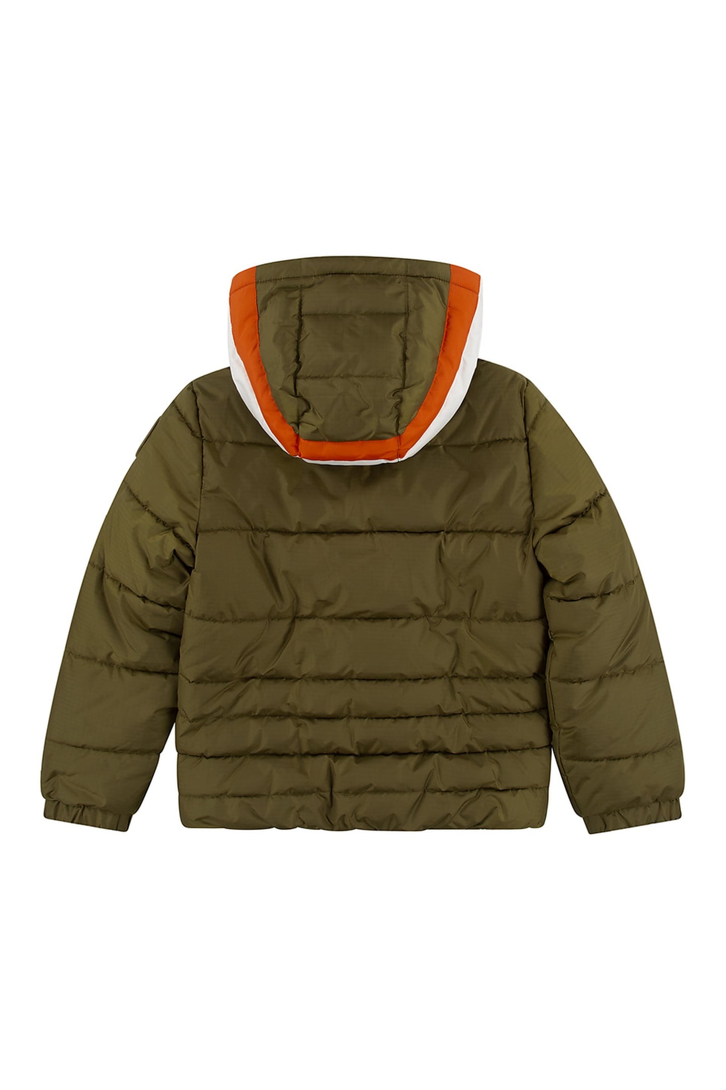 BOYS SHERPA LINED PUFFER DARK OLIVE 2