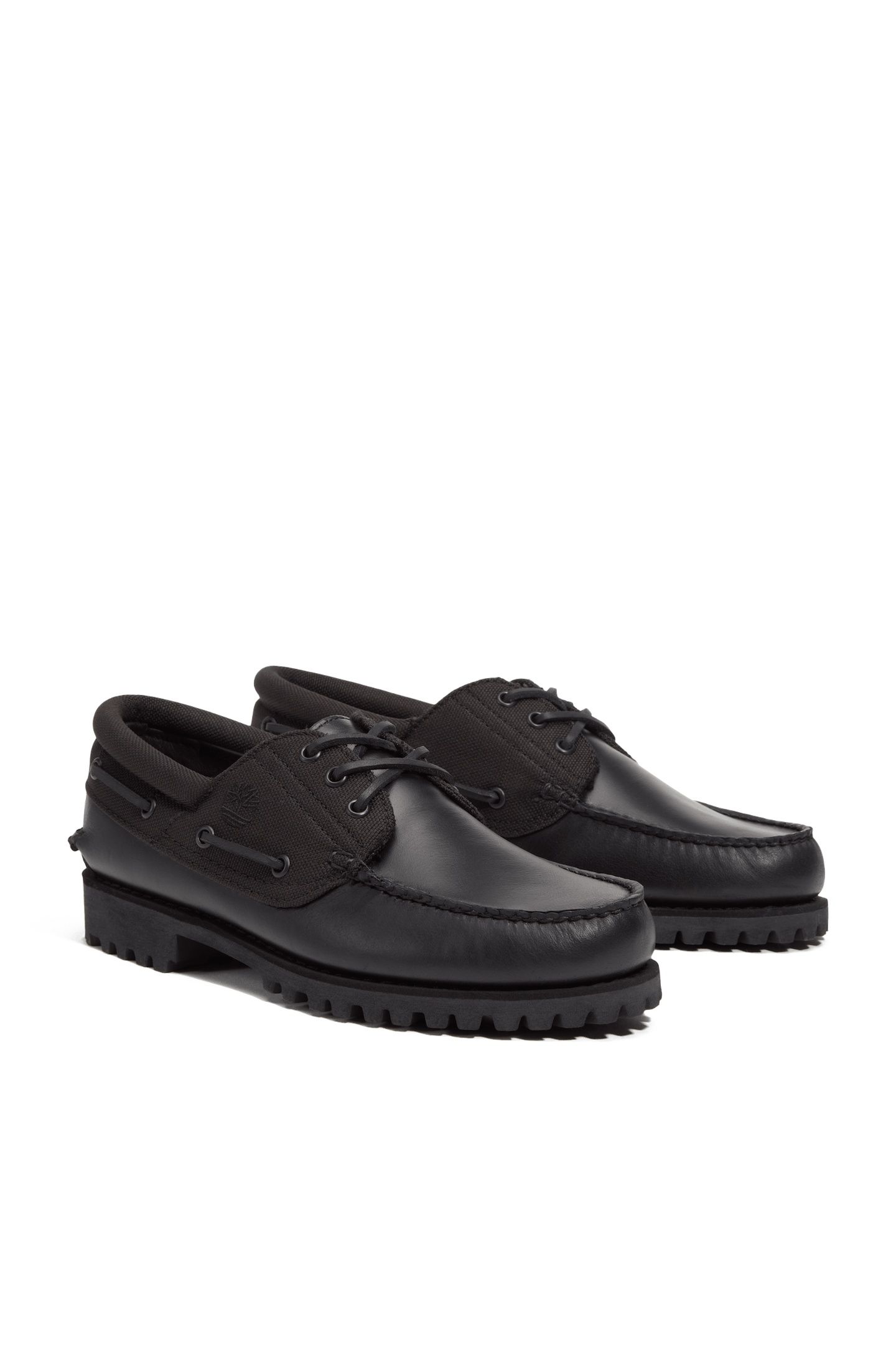 TIMBERLAND AUTHENTIC BOAT SHOE BLACKOUT FULL GRAIN 3