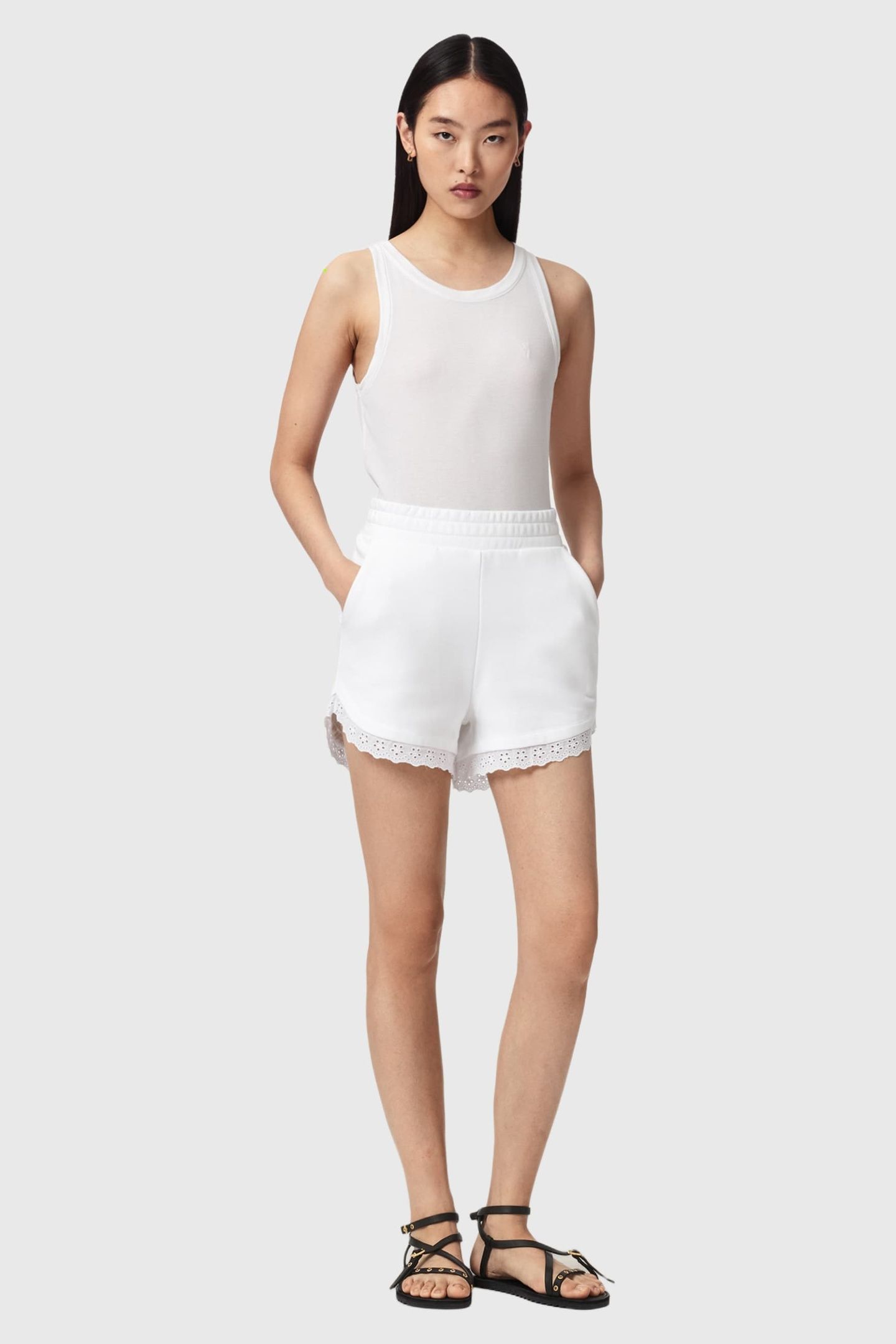 LELE LACE SHORT OPTIC WHITE 6