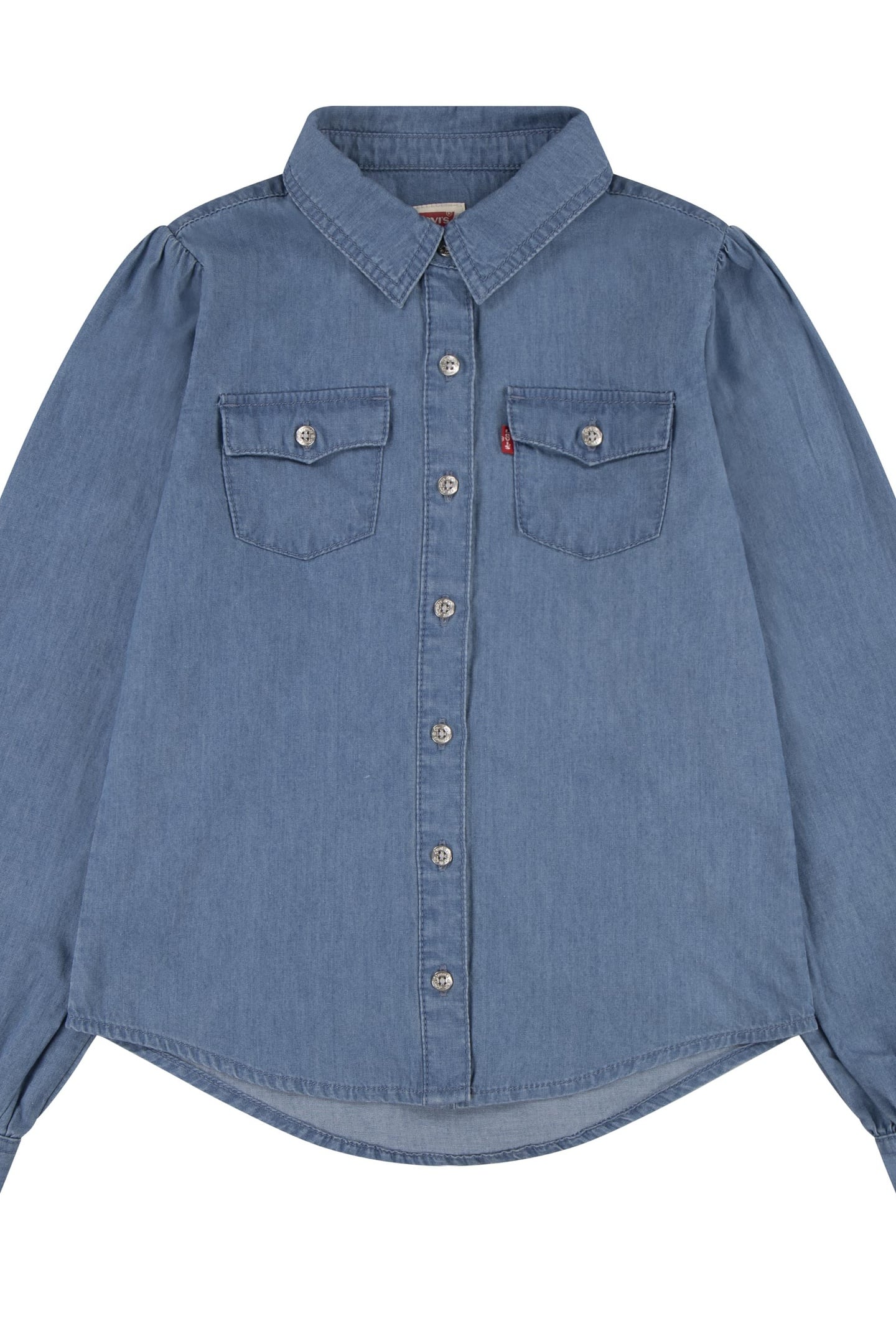 GIRLS FULL SLEEVE WESTERN DENIM SHIRT CLEAN MEDIUM 1