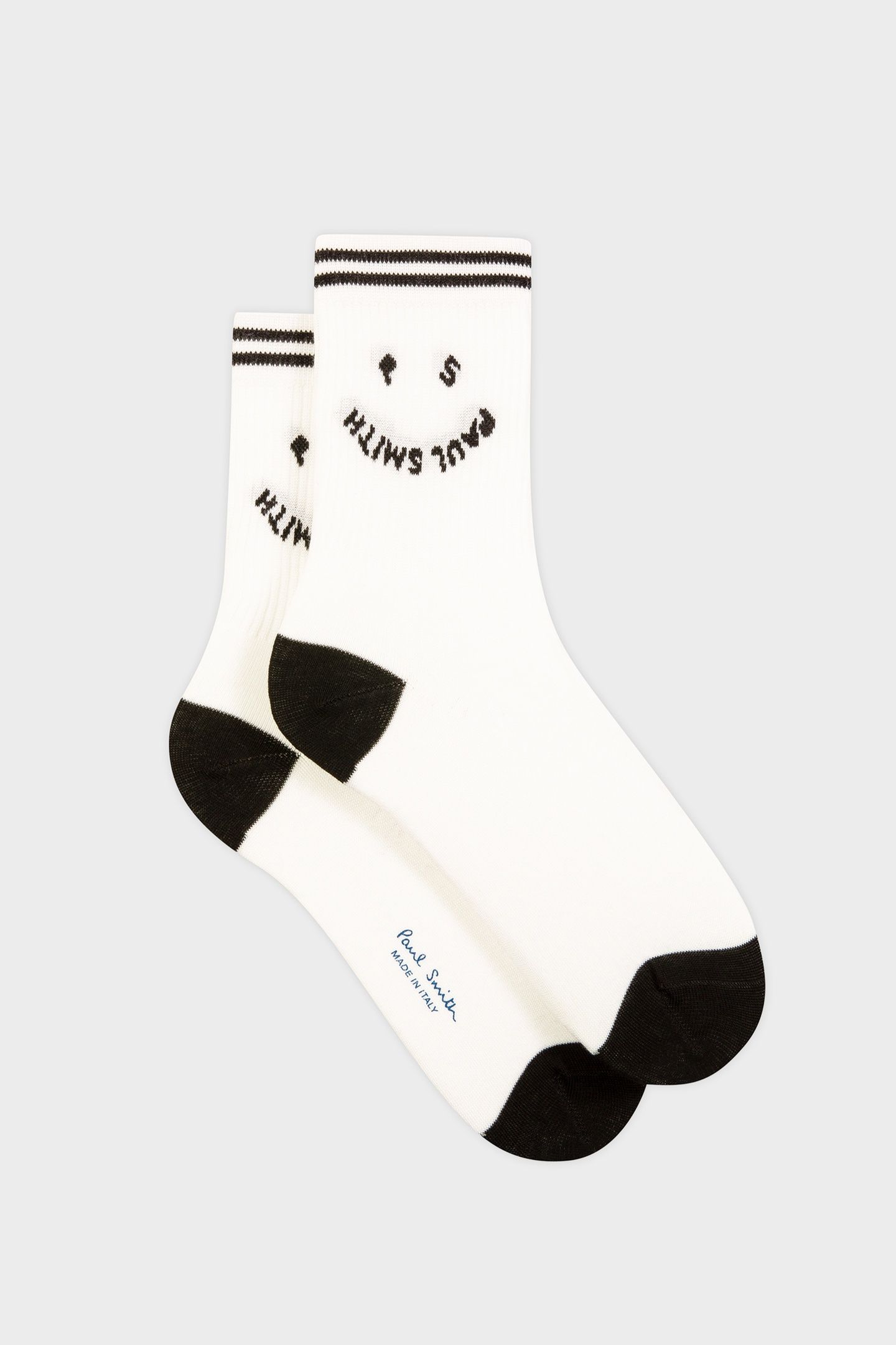 WOMEN SOCK RIB HAPPY OFF WHITE 1