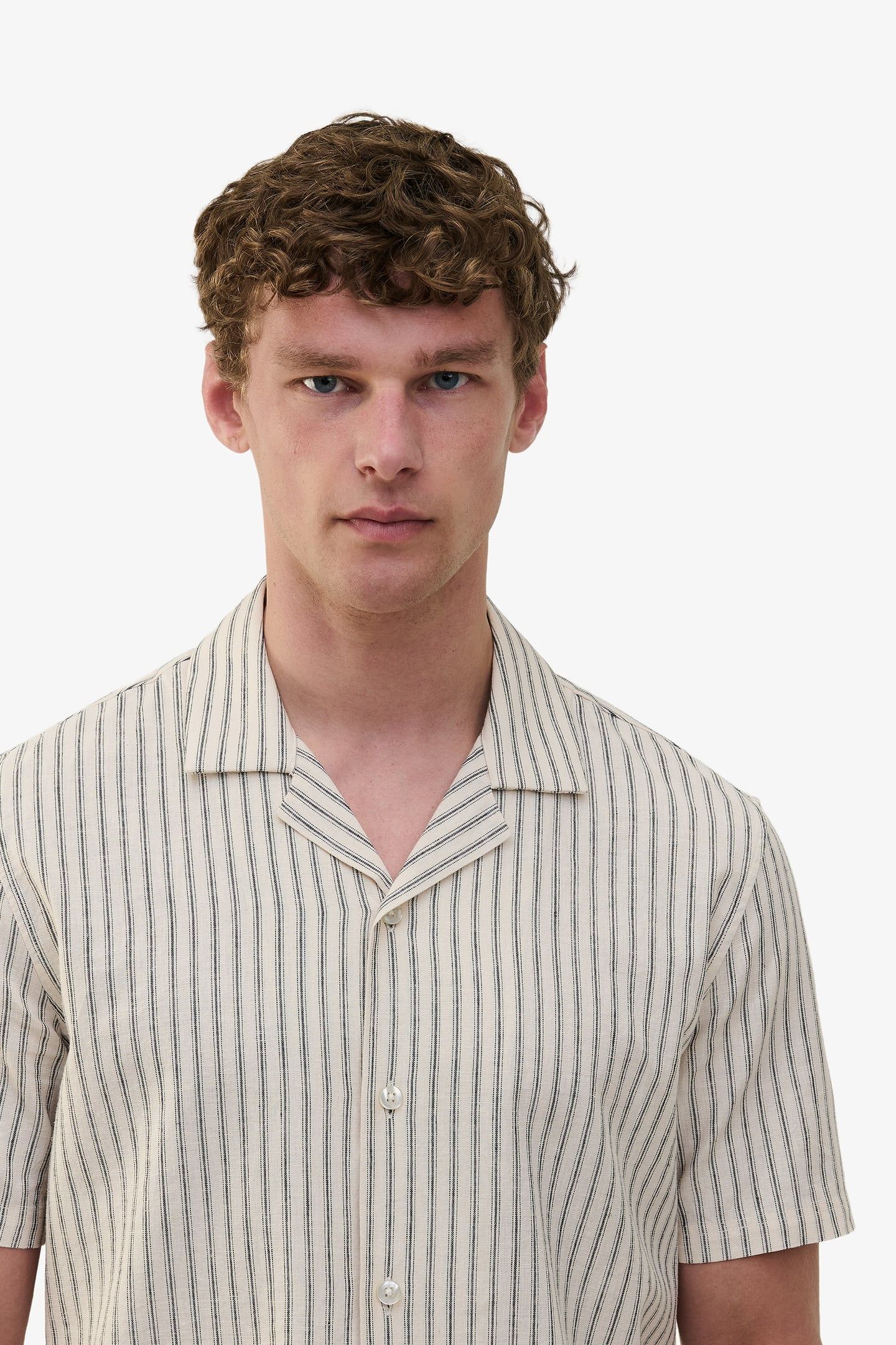 CLIFF STRIPE LINEN COTTON GREY 3