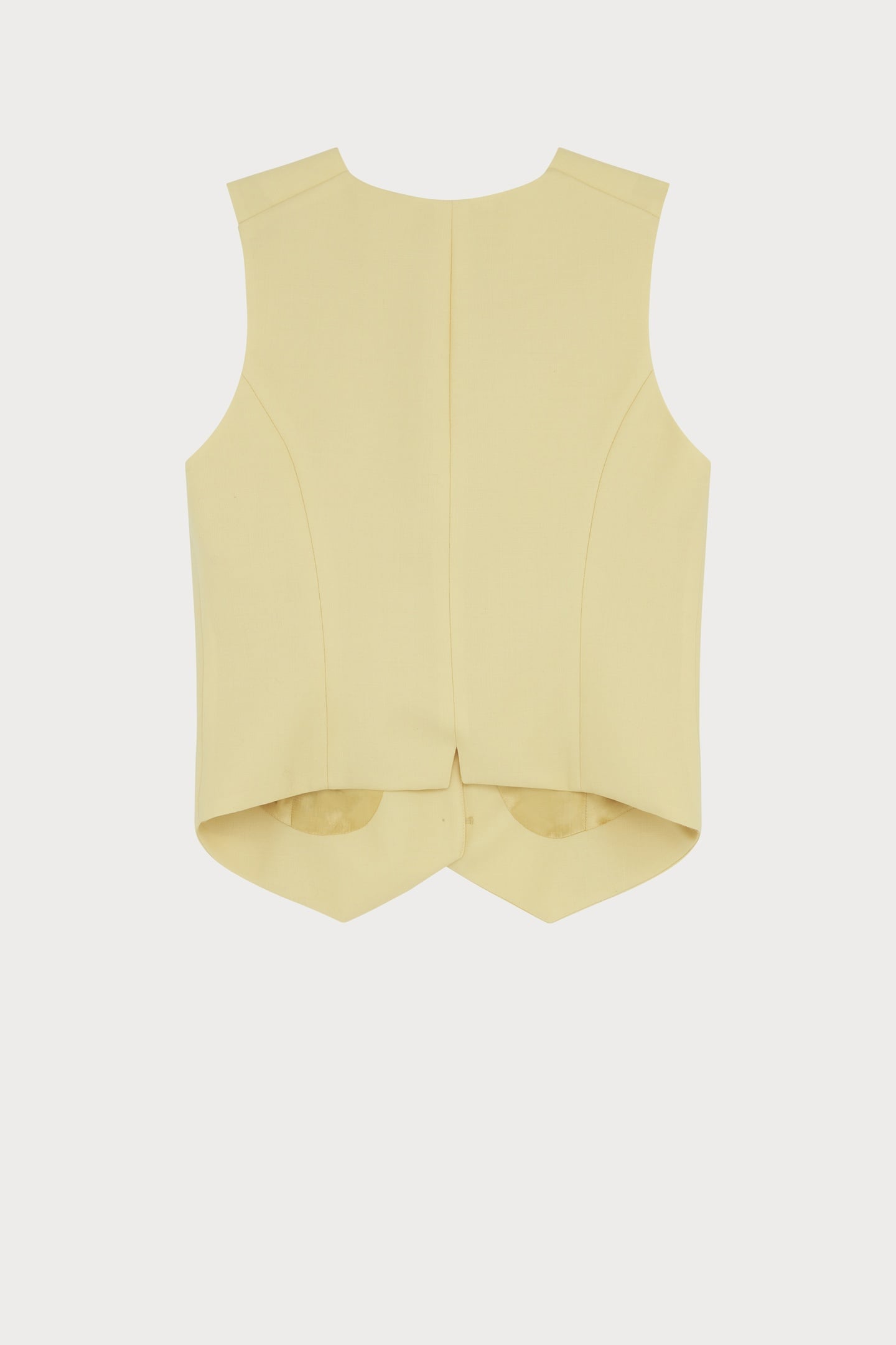 WOMENS WAISTCOAT LEMON YELLOW 8