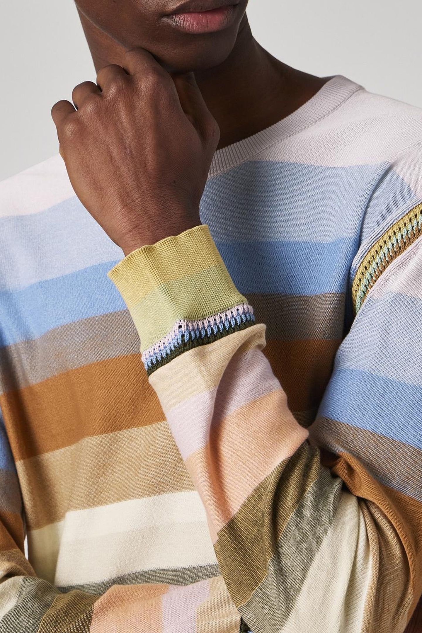 MENS SWEATER CREW NECK MULTI COLOURED 3