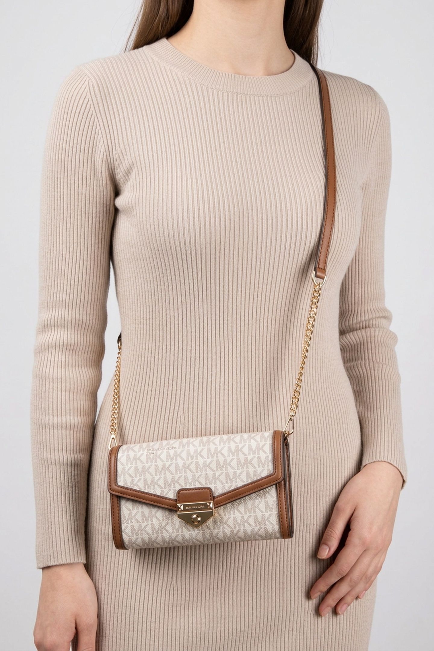 LARGE WLLT ON A CHAIN CROSSBODY VANILLA 3
