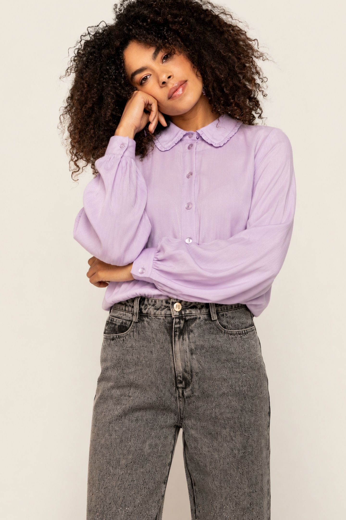 BEX BLOUSE LIGHT PURPLE 2