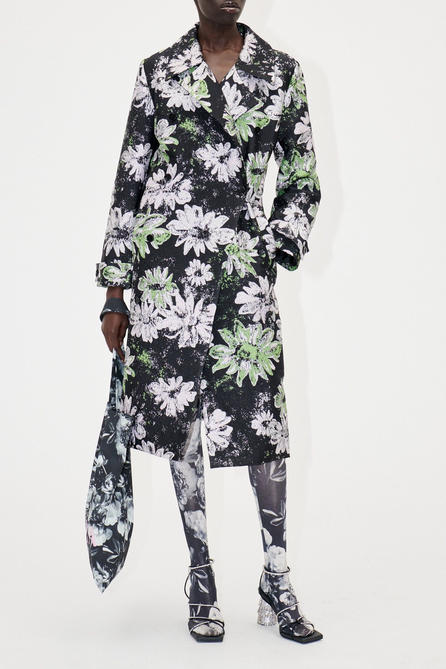 WESSI OUTERWEAR COAT GLITTER BLOOM 1