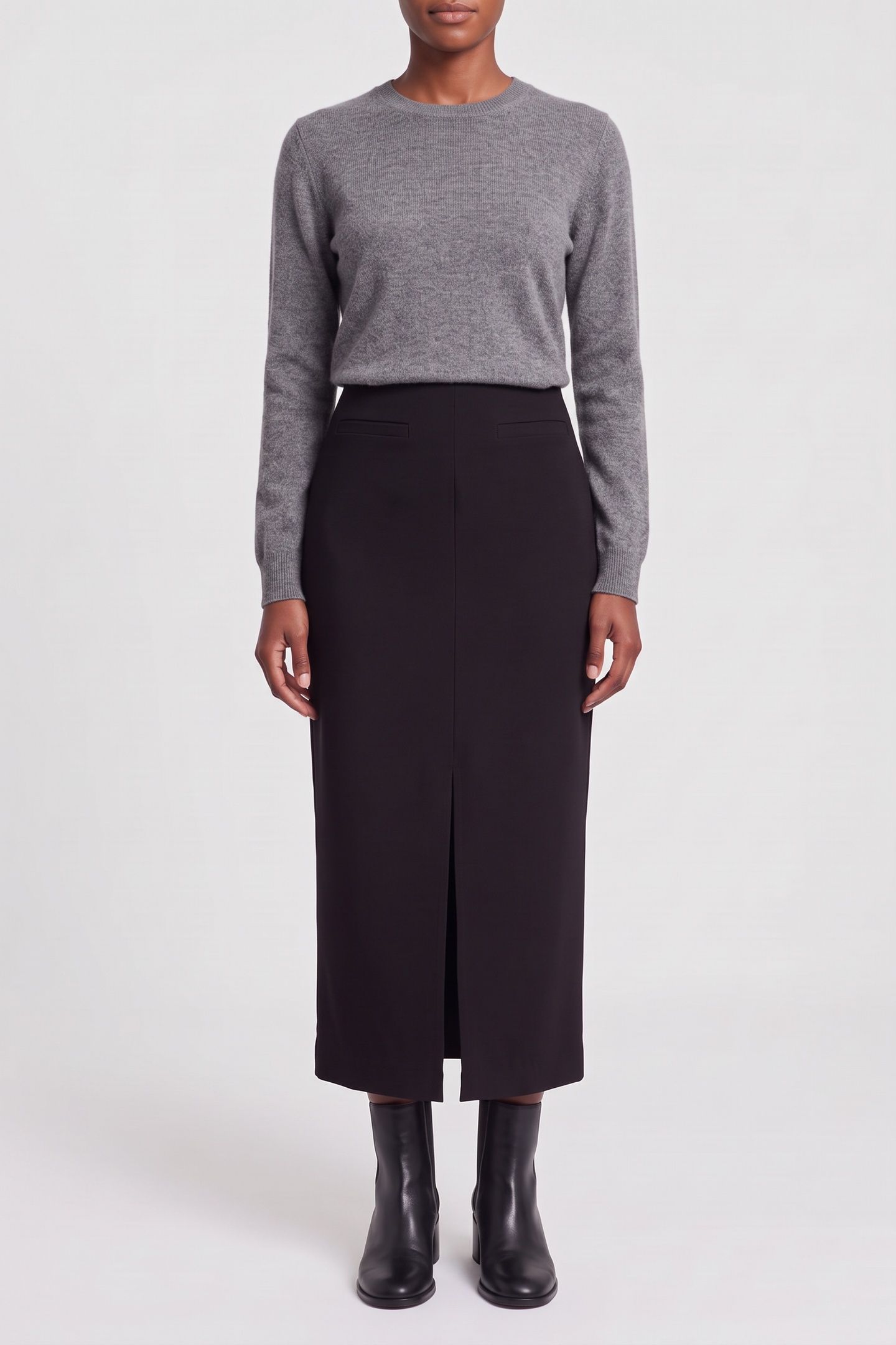 ST INGRID MAXI SKIRT BLACK 1