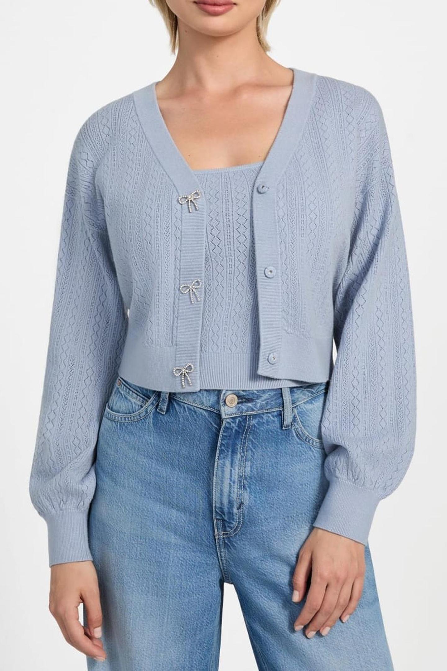 LS VN LYLA CARDI SWT NIMBUS BLUE 5