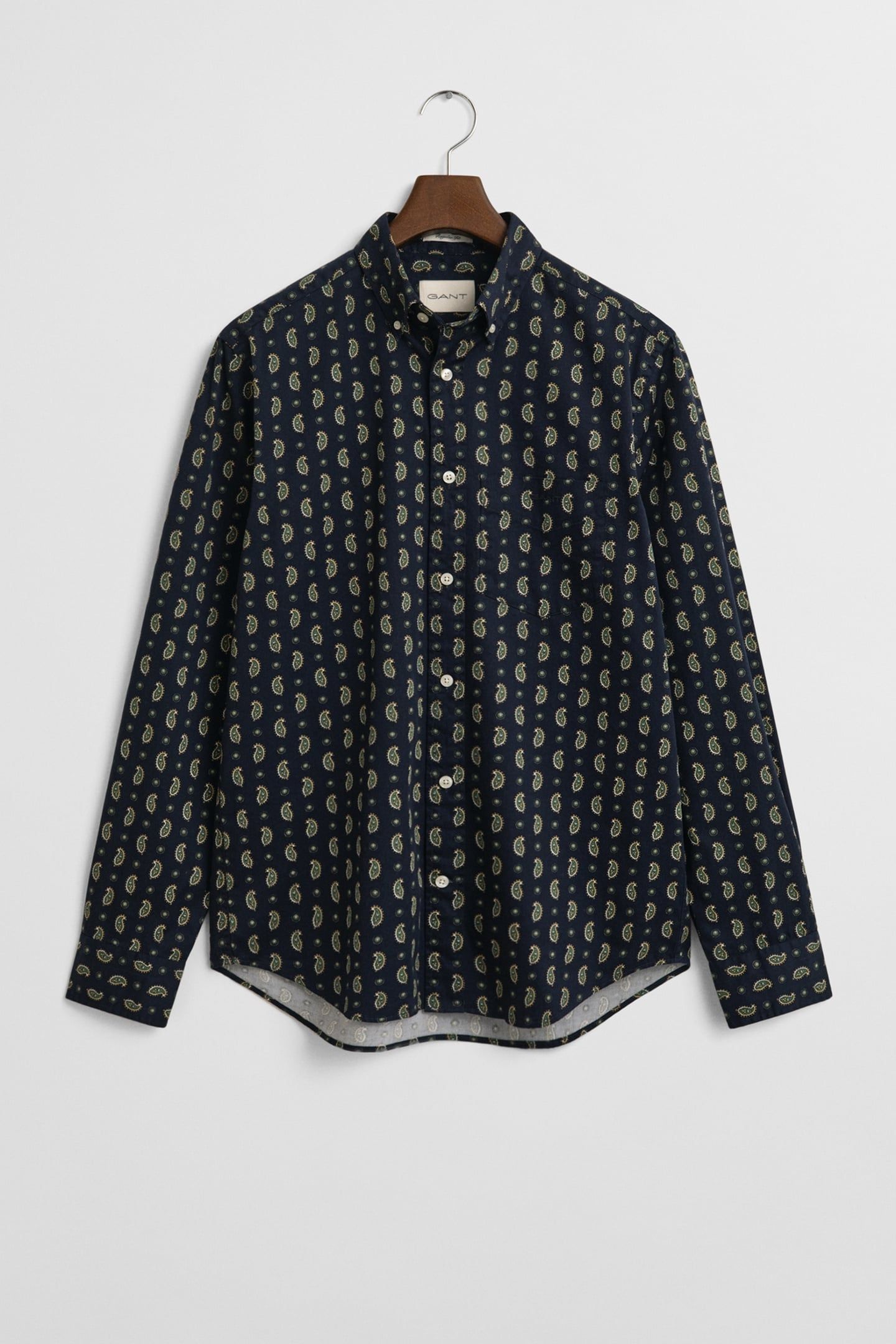 REG PAISLEY PRINTED TWILL SHIRT EVENING BLUE 4