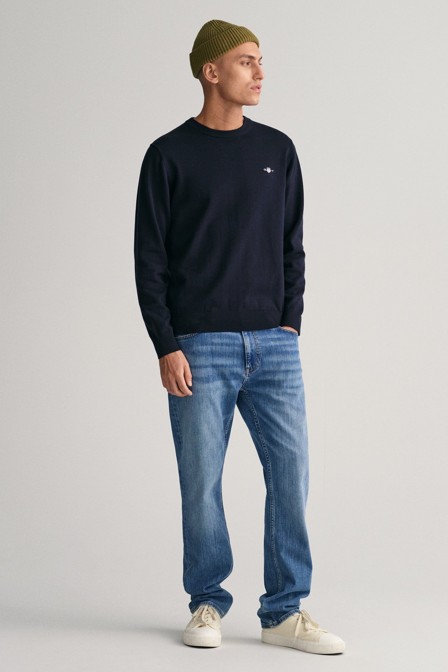 CLASSIC COTTON C-NECK EVENING BLUE 4