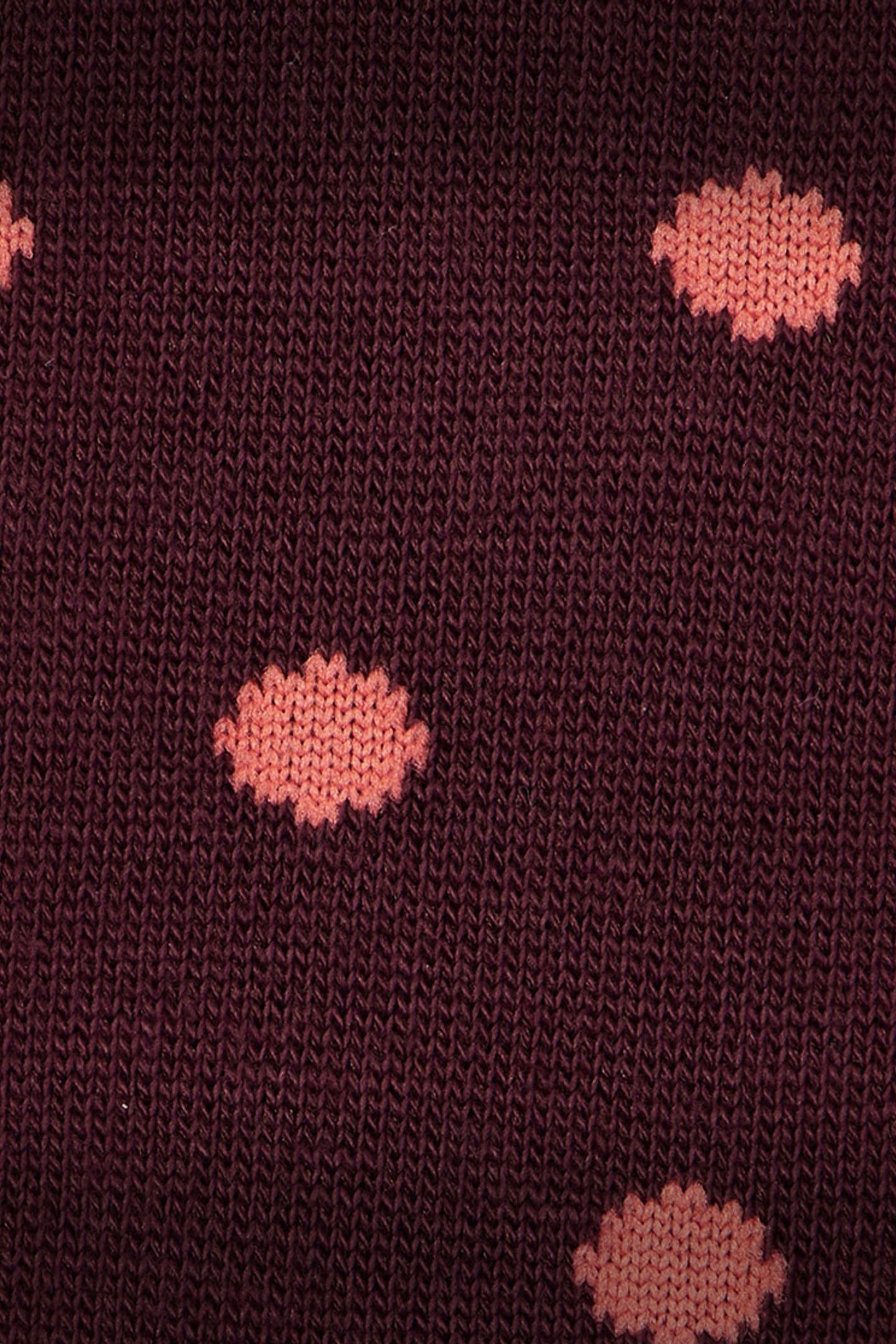 WOMEN SOCK JENNY POLKA BURGUNDY/ BORDE 7