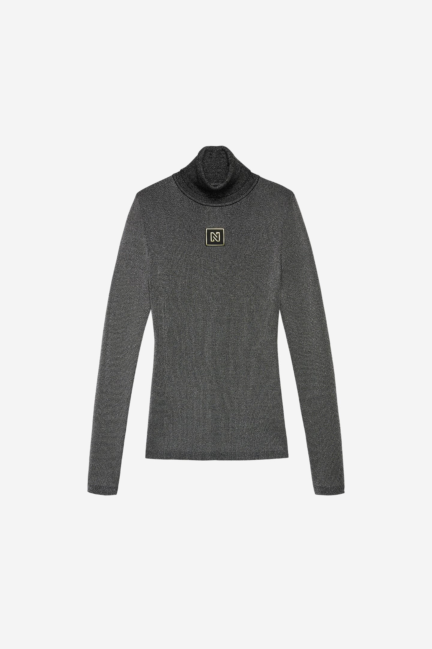 NOROTON SHINY TURTLENECK BLACK 2