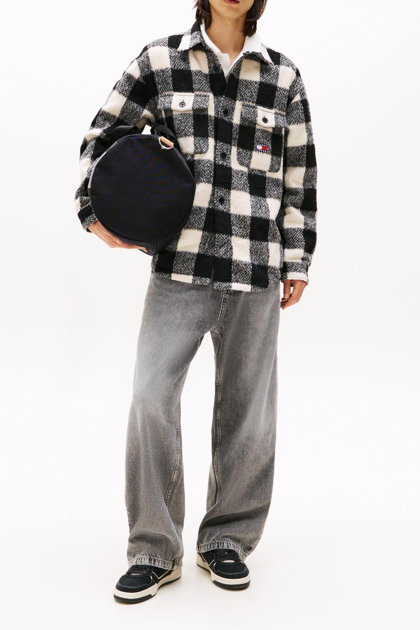 TJM CHECK OVERSHIRT BLACK/BUFFALO CHECK 3