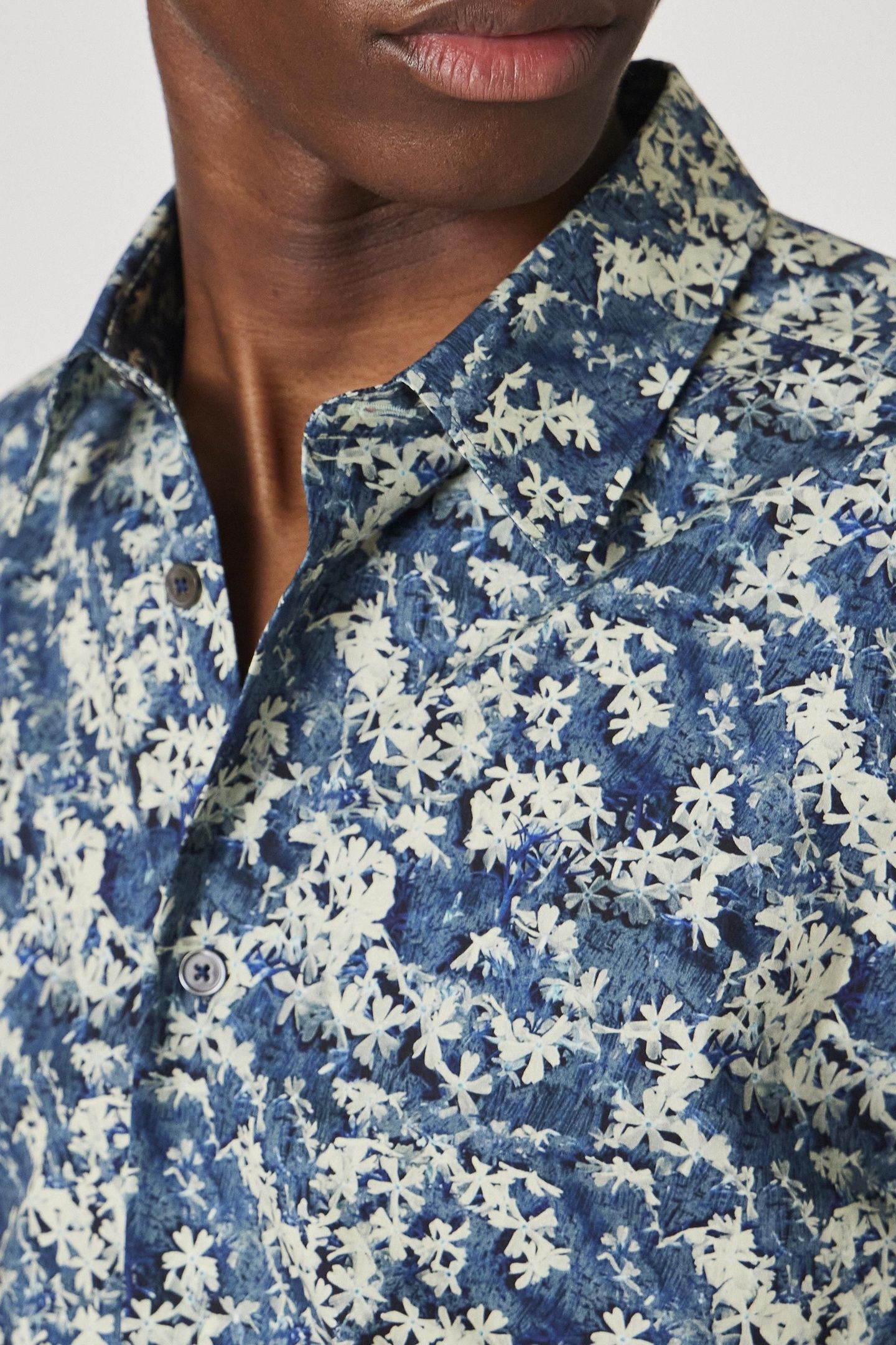 MENS S/C REGULAR FIT SHIRT BLUE 6
