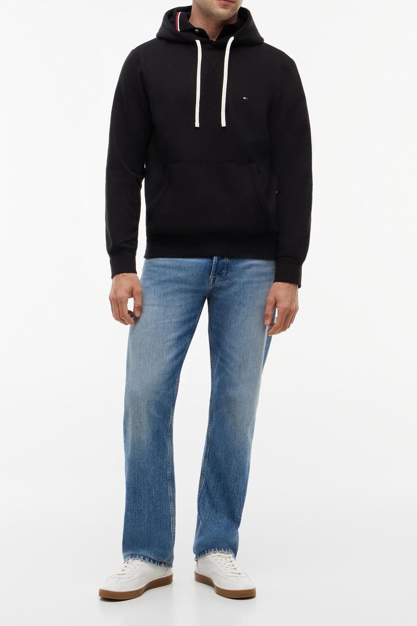 ESSENTIAL FLEECE HOODIE BLACK 3