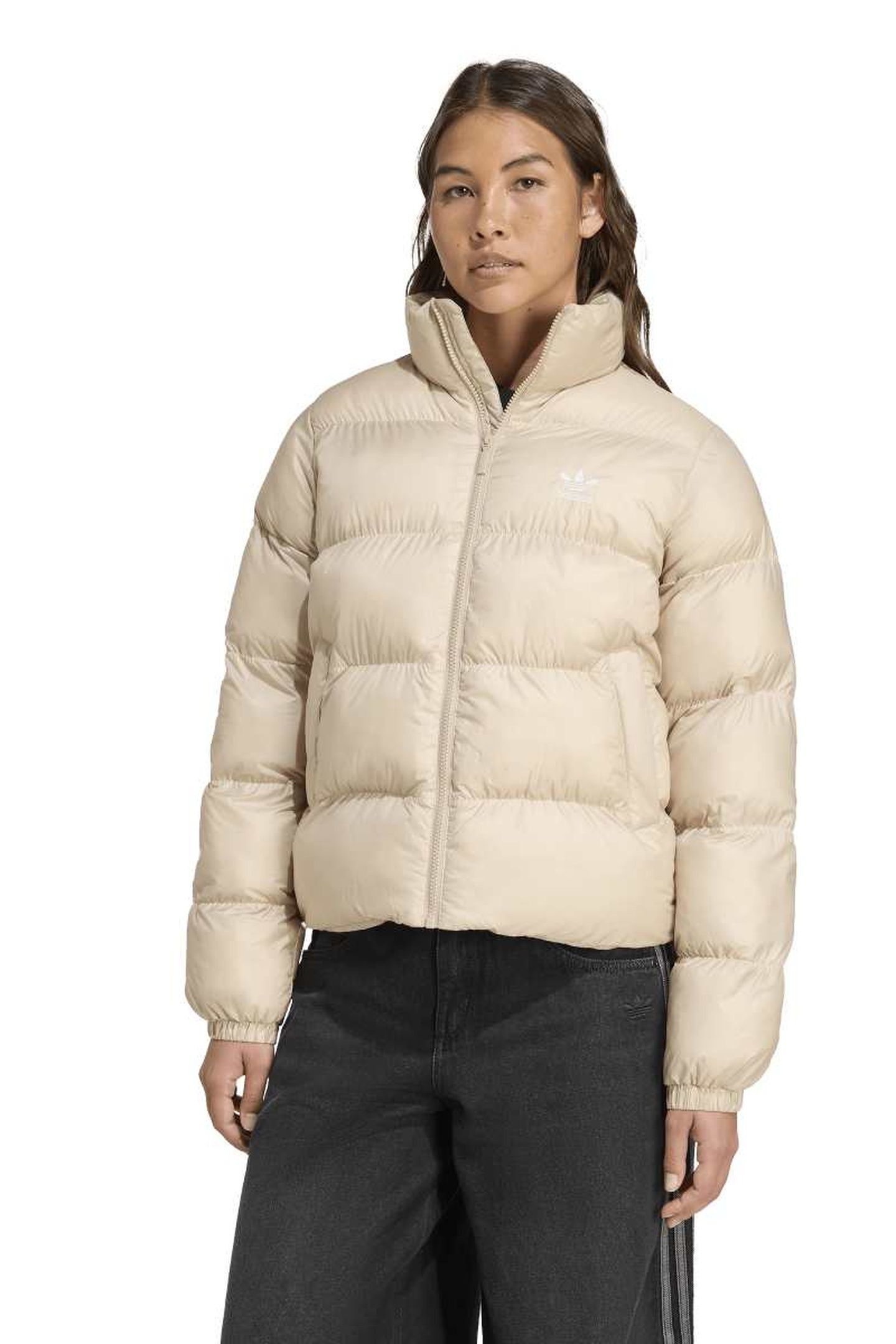 SHORT PUFFER STONE KHAKI 1