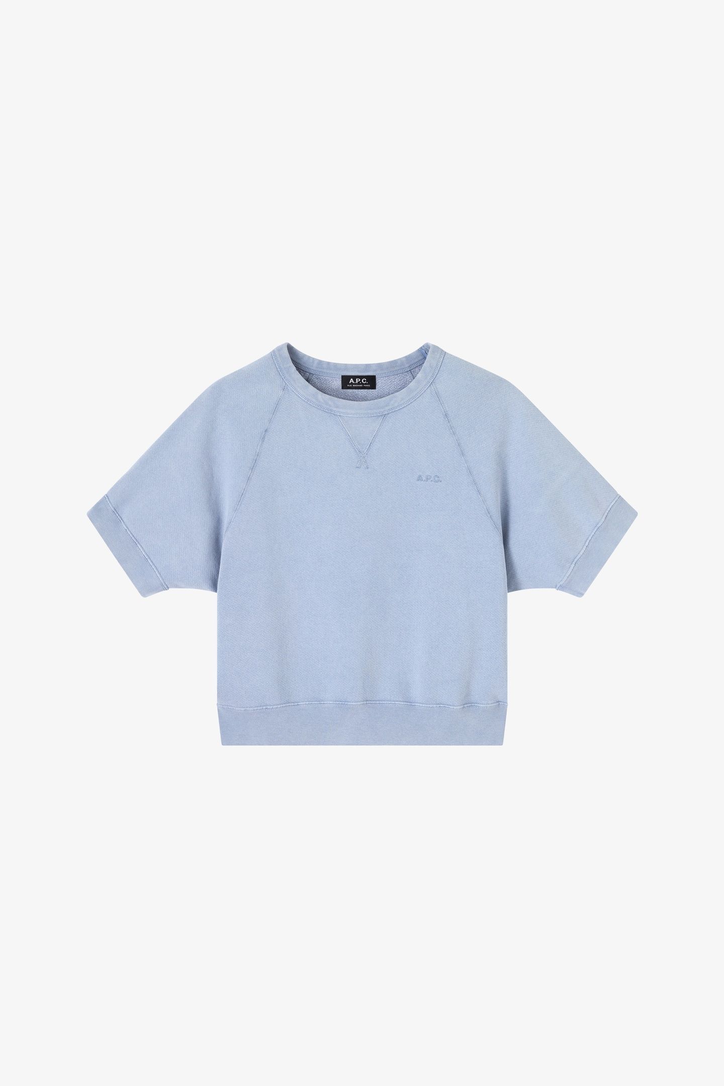 SWEATSHIRT SHORT SLEEVE LIGHT BLUE 2