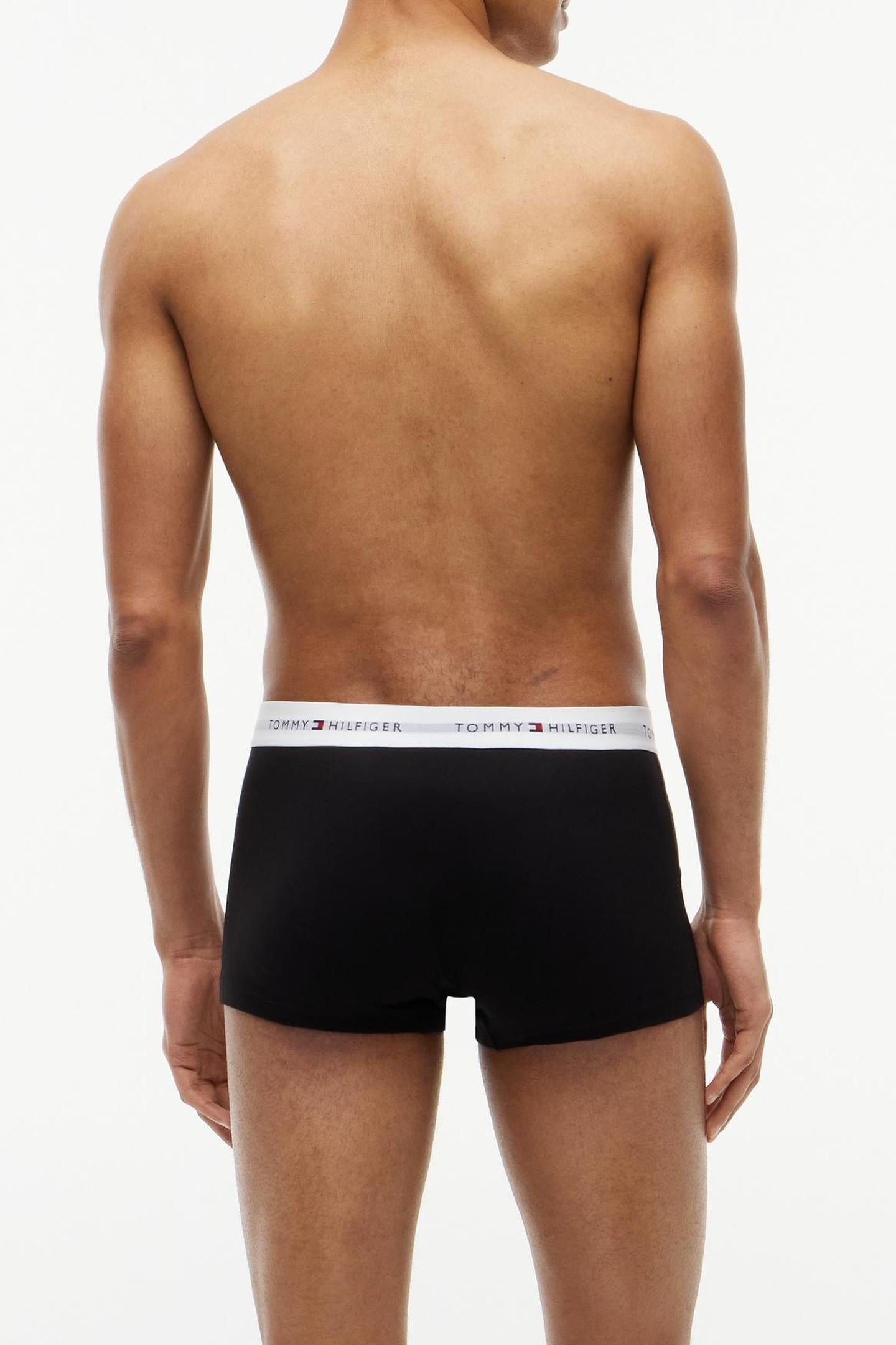 3-PACK LOW RISE TRUNK BLACK/WHITE/LIGHT GREY HEATHER 7