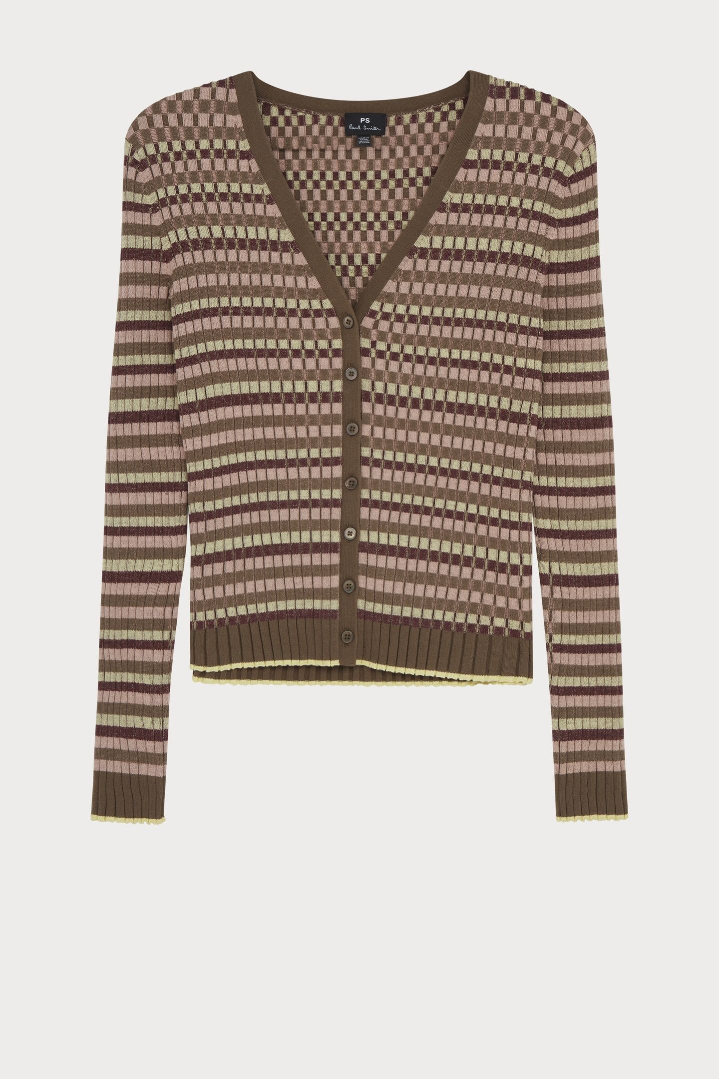 WOMENS KNITTED CARDIGAN BUTTON THRU LIME GREEN 5
